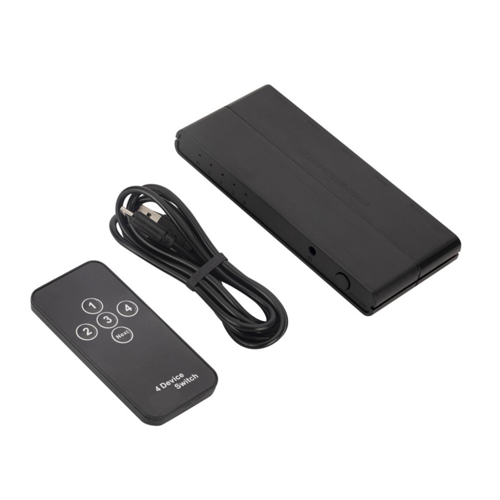 4K30hz Video Switcher 4 Inputs 1 Output Wireless Included Multiple Device Transition For Media Players And Computers 1
4K30hz Video Switcher 4 Inputs 1 Output Wireless Included Multiple Device Transition For Media Players And Computers 1