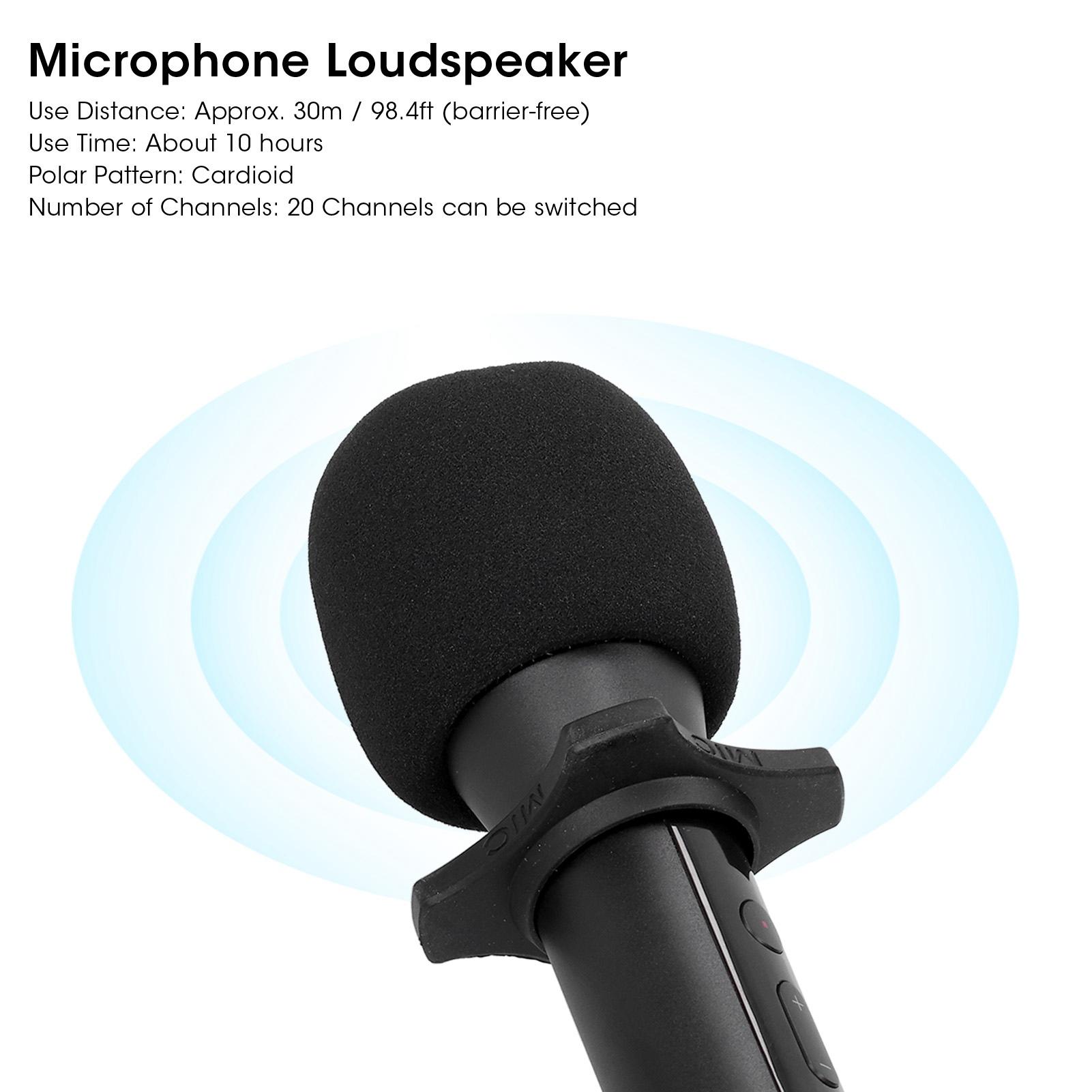 Outdoor 20 Channels Wireless Microphone Loudspeaker Microphone Teaching Microphone UF8
Outdoor 20 Channels Wireless Microphone Loudspeaker Microphone Teaching Microphone UF8