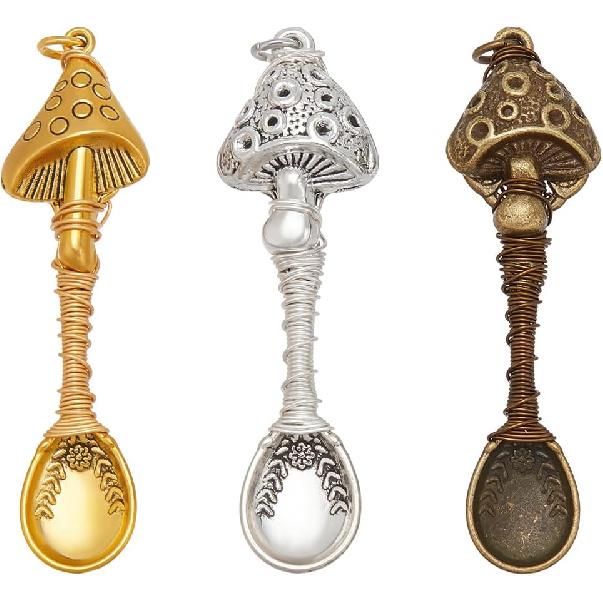 NBEADS 3 шт. Сплав Гриб, Ложка Сплав Проволока Обмотанное Ожерелье Ложки для DIY Ремесла Изготовления Ювелирных Изделий Ожерелье Браслет Брелок, 2,7 дюйма длиной
NBEADS 3 шт. Сплав Гриб, Ложка Сплав Проволока Обмотанное Ожерелье Ложки для DIY Ремесла Изготовления Ювелирных Изделий Ожерелье Браслет Брелок, 2,7 дюйма длиной