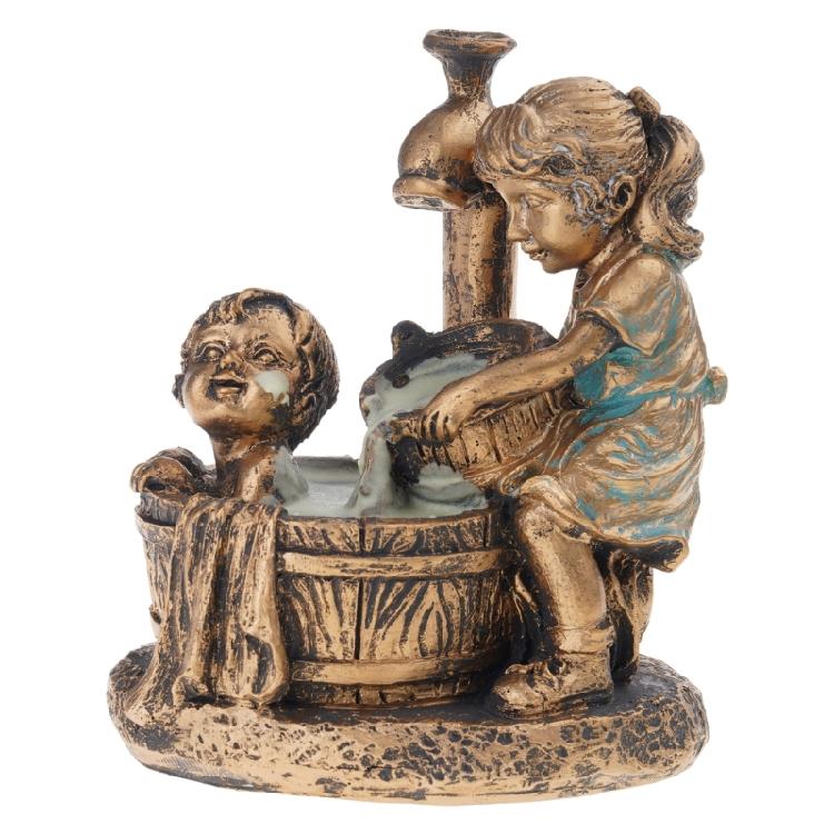 Kissing Kids Bath Pressure Garden Statue Luminous Resin Jar Boy Girl Whimsical 1
Kissing Kids Bath Pressure Garden Statue Luminous Resin Jar Boy Girl Whimsical 1