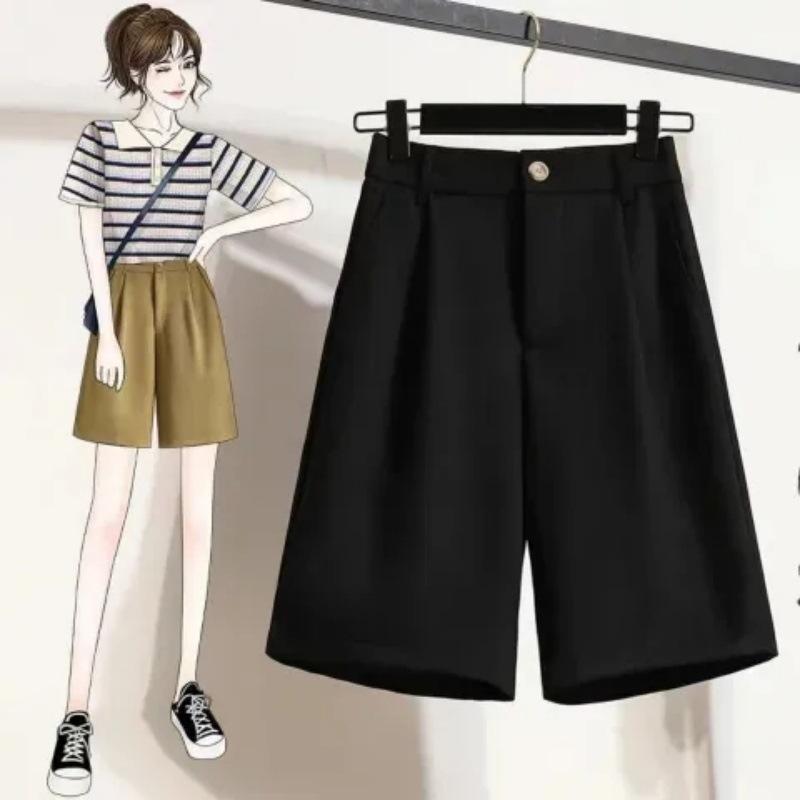 Korean Style Women s Loose Wide-Leg Shorts, Tummy Control, Slimming, Plus Size, Casual Five-Point Pants 2XL чорний
Korean Style Women s Loose Wide-Leg Shorts, Tummy Control, Slimming, Plus Size, Casual Five-Point Pants 2XL чорний