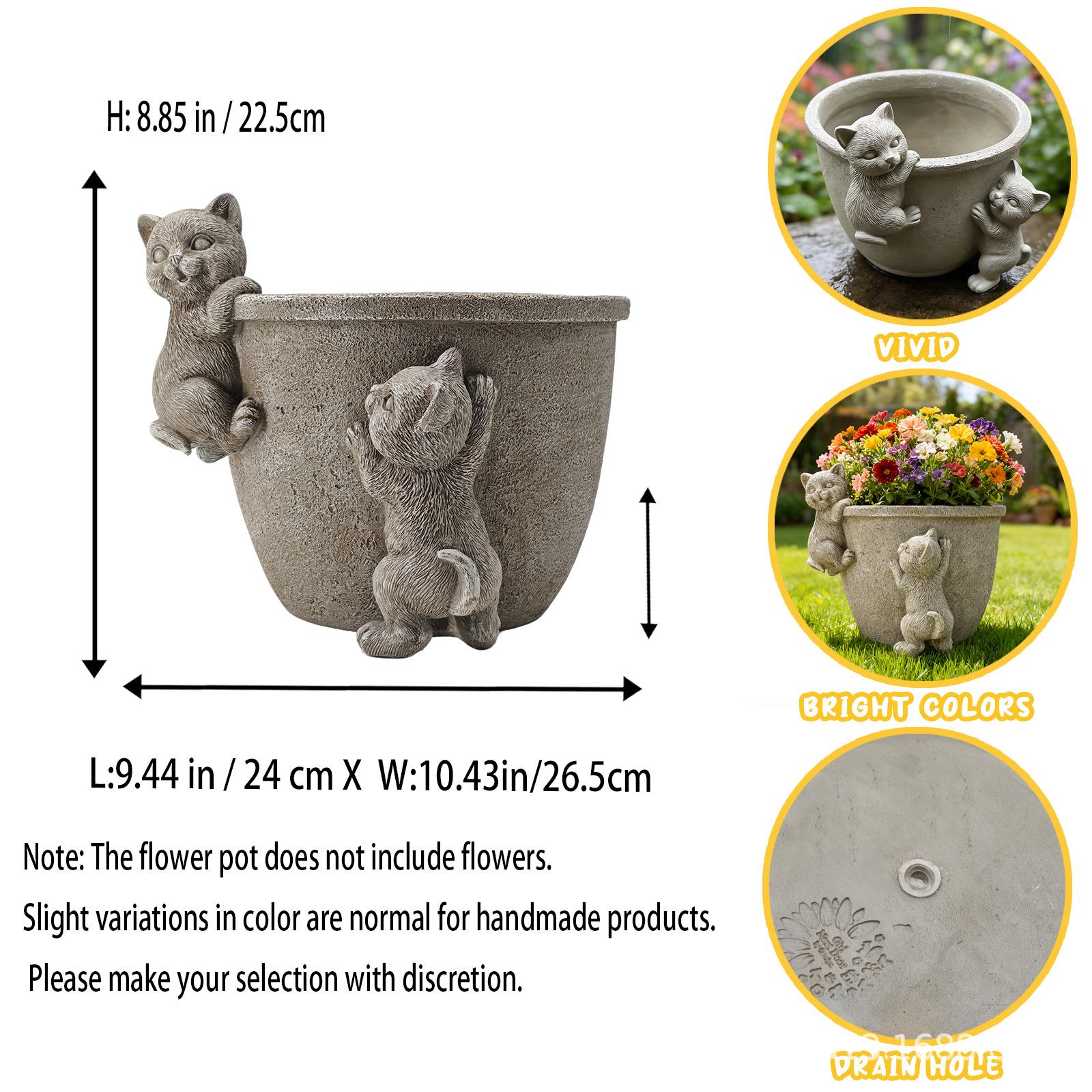 Garden Animal Sculptures: Kittens, Puppies, Rabbits Flower Pot Ornaments Rabbit Sculpture
Garden Animal Sculptures: Kittens, Puppies, Rabbits Flower Pot Ornaments Rabbit Sculpture