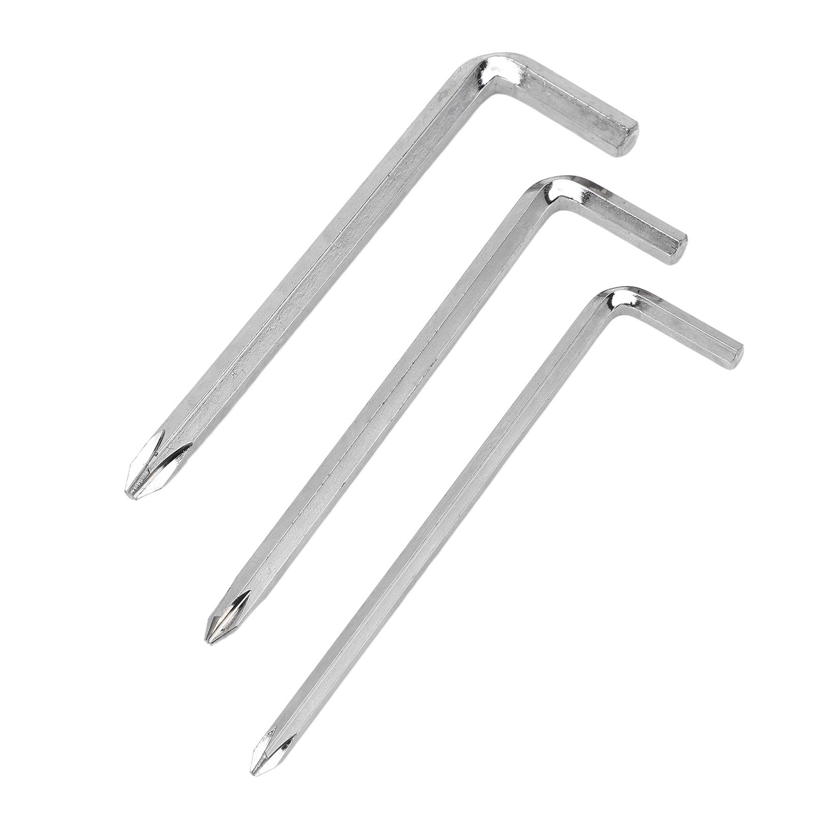 3Pcs Dual Purpose Screwdriver Set L Type Hex Cross Head Steel Simple Hardware Hand Tools
3Pcs Dual Purpose Screwdriver Set L Type Hex Cross Head Steel Simple Hardware Hand Tools