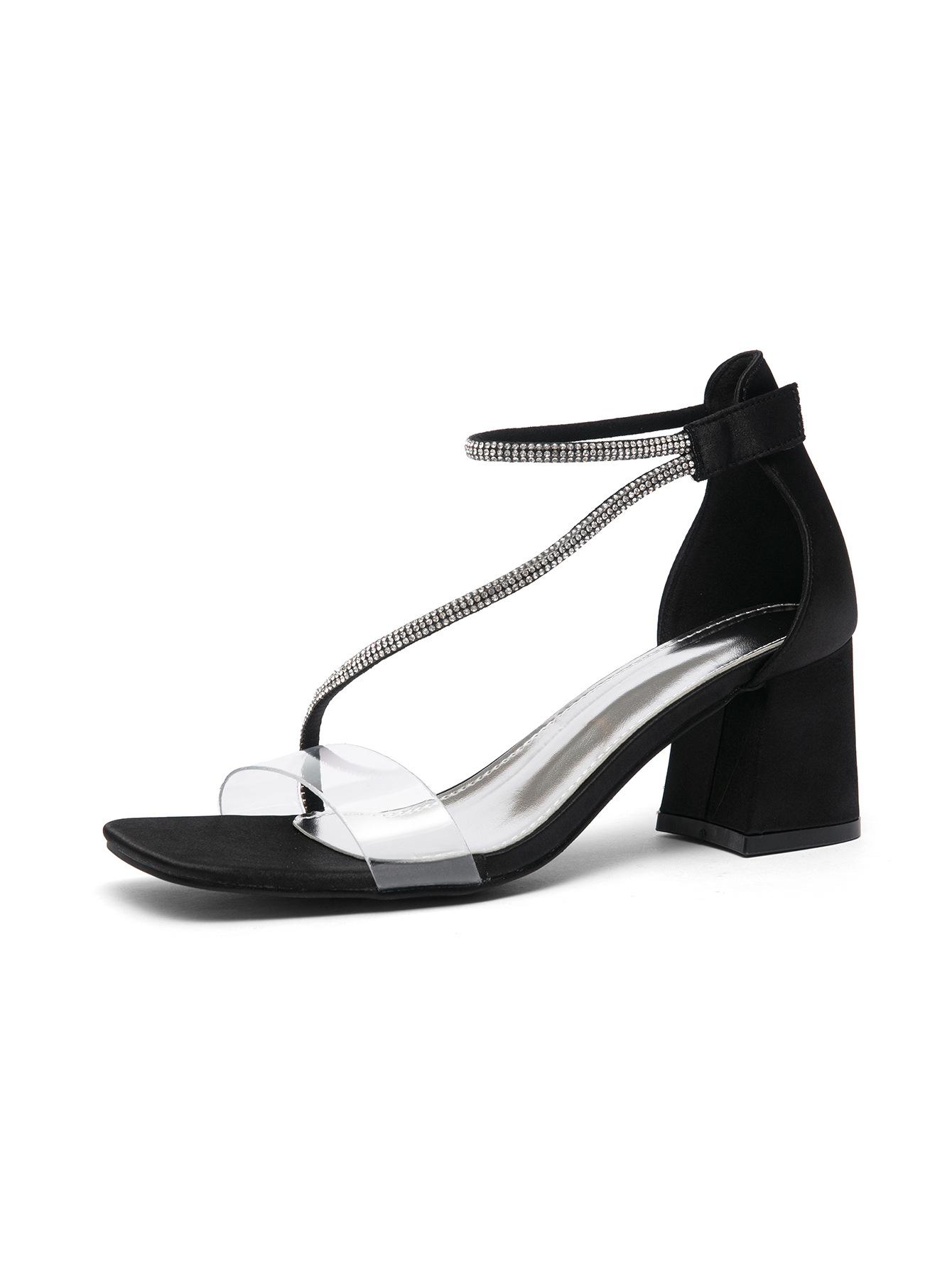 2026 summer new black design sense niche open-toed rhinestone word with sandals women s shoes thick heel high heels 42 чорний
2026 summer new black design sense niche open-toed rhinestone word with sandals women s shoes thick heel high heels 42 чорний