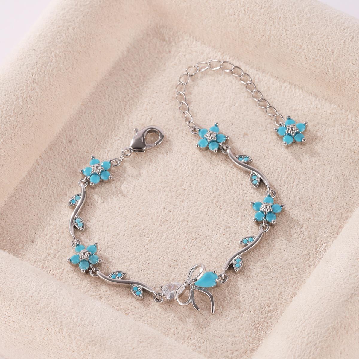 New Fashion 18K Gold Plated Turquoise Stone Zircon Butterfly Bracelets for Women Girls Sweet Wedding Jewelry Gifts
New Fashion 18K Gold Plated Turquoise Stone Zircon Butterfly Bracelets for Women Girls Sweet Wedding Jewelry Gifts