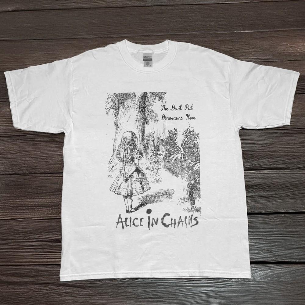 Alice In Chains The Devil Put Dinosaurs Here Unisex White Cotton Tshirt Size S Unisex T-Shirt XL
Alice In Chains The Devil Put Dinosaurs Here Unisex White Cotton Tshirt Size S Unisex T-Shirt XL