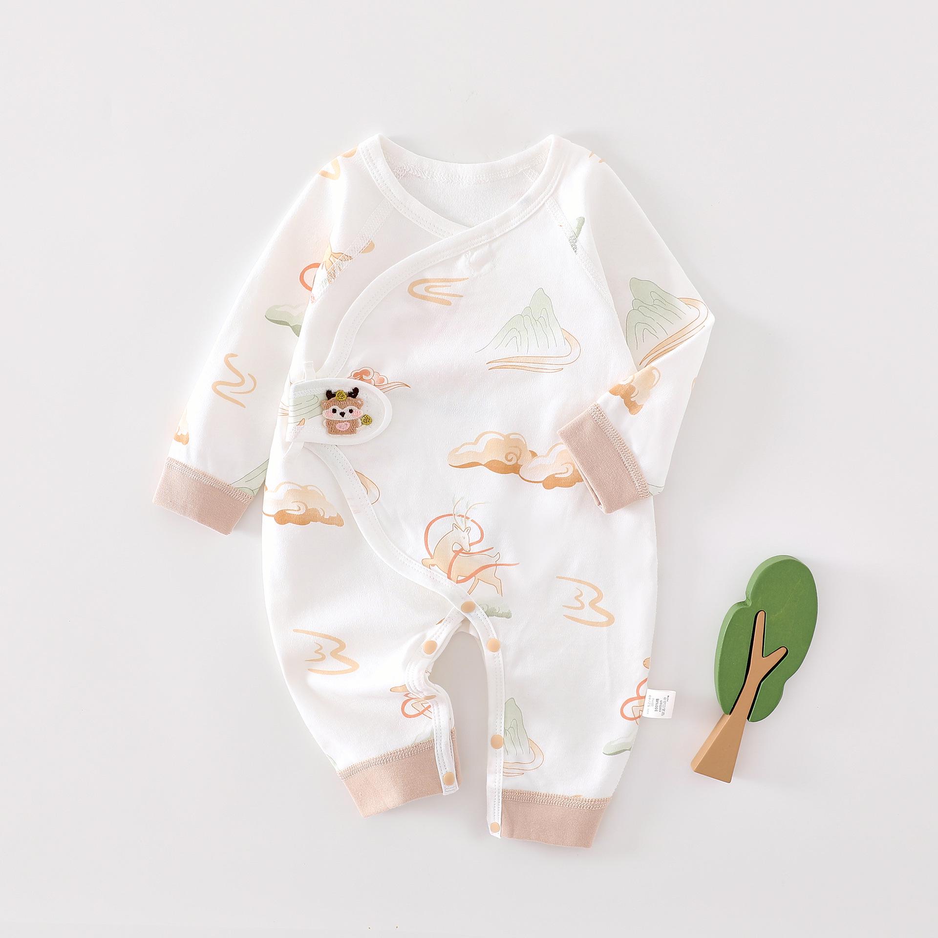 Ромпер для новорожденных с длинным рукавом из чистого хлопка класса А - Стиль «Монах и бабочка» для весны, осени, зимы 52 cm
Ромпер для новорожденных с длинным рукавом из чистого хлопка класса А - Стиль «Монах и бабочка» для весны, осени, зимы 52 cm