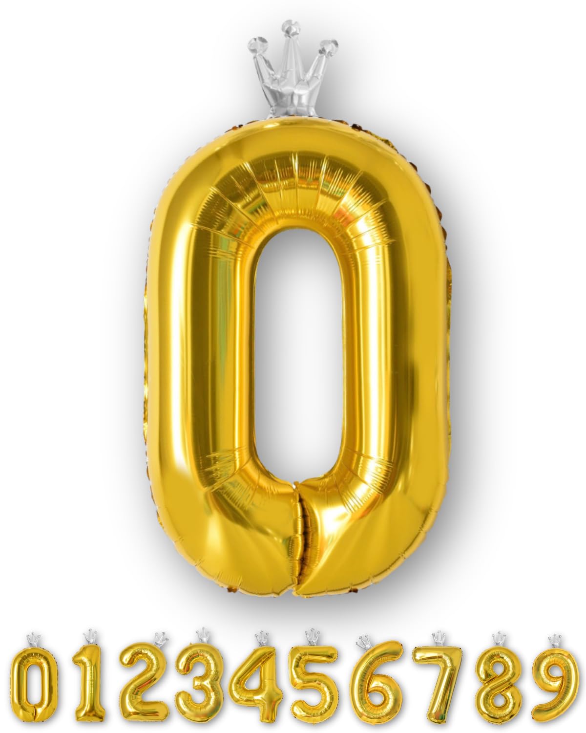 La Kissa Balloon Number Birthday Decoration 40-Inch Large Gold Crown Number Balloon with Straw 90cm Anniversary
La Kissa Balloon Number Birthday Decoration 40-Inch Large Gold Crown Number Balloon with Straw 90cm Anniversary