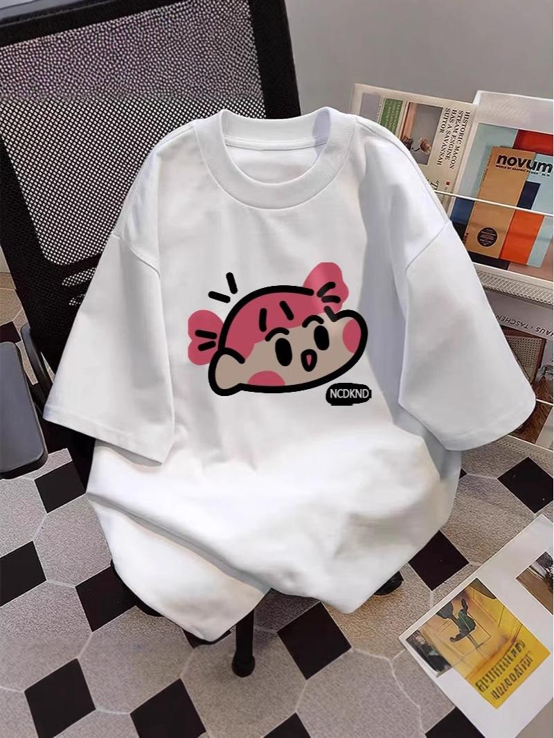 Korean Cute Cartoon Anime Print Cotton T-Shirt for Women - Petite Design Summer Top XXL
Korean Cute Cartoon Anime Print Cotton T-Shirt for Women - Petite Design Summer Top XXL