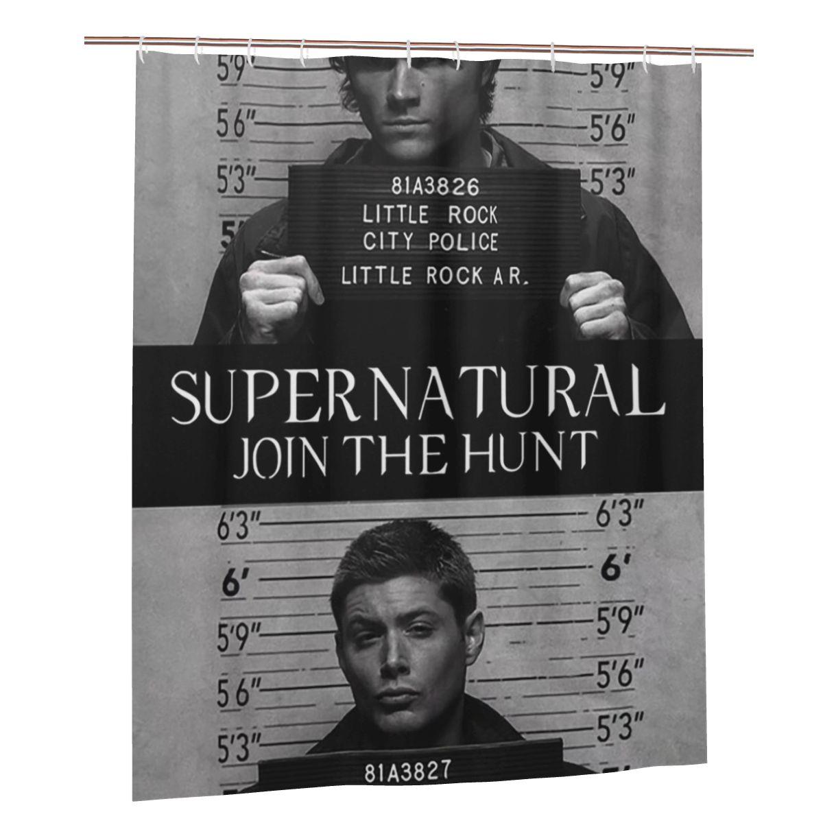 Supernatural Mugshots Sam And Deanshower Curtain Bathroom Polyester Waterproof Bath Curtains With Hooks W60H190(CM)-1 Pcs
Supernatural Mugshots Sam And Deanshower Curtain Bathroom Polyester Waterproof Bath Curtains With Hooks W60H190(CM)-1 Pcs