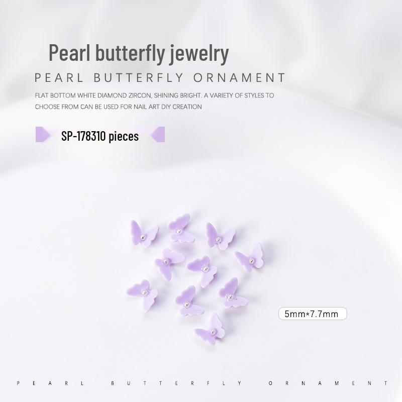 3D Pearl Butterfly Nail Art Accessories - 10 pcs
3D Pearl Butterfly Nail Art Accessories - 10 pcs