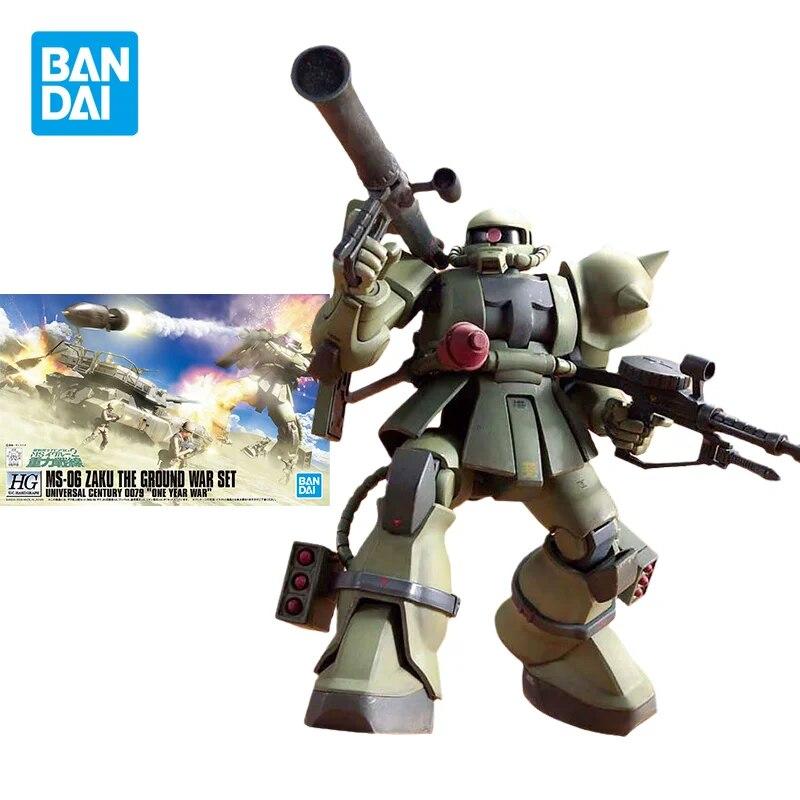 Комплект модели Bandai Gundam, аниме-фигурка HGUC 1/144 MS-06 ZAKU, коллекционные фигурки, набор наземных войн, игрушки
Комплект модели Bandai Gundam, аниме-фигурка HGUC 1/144 MS-06 ZAKU, коллекционные фигурки, набор наземных войн, игрушки