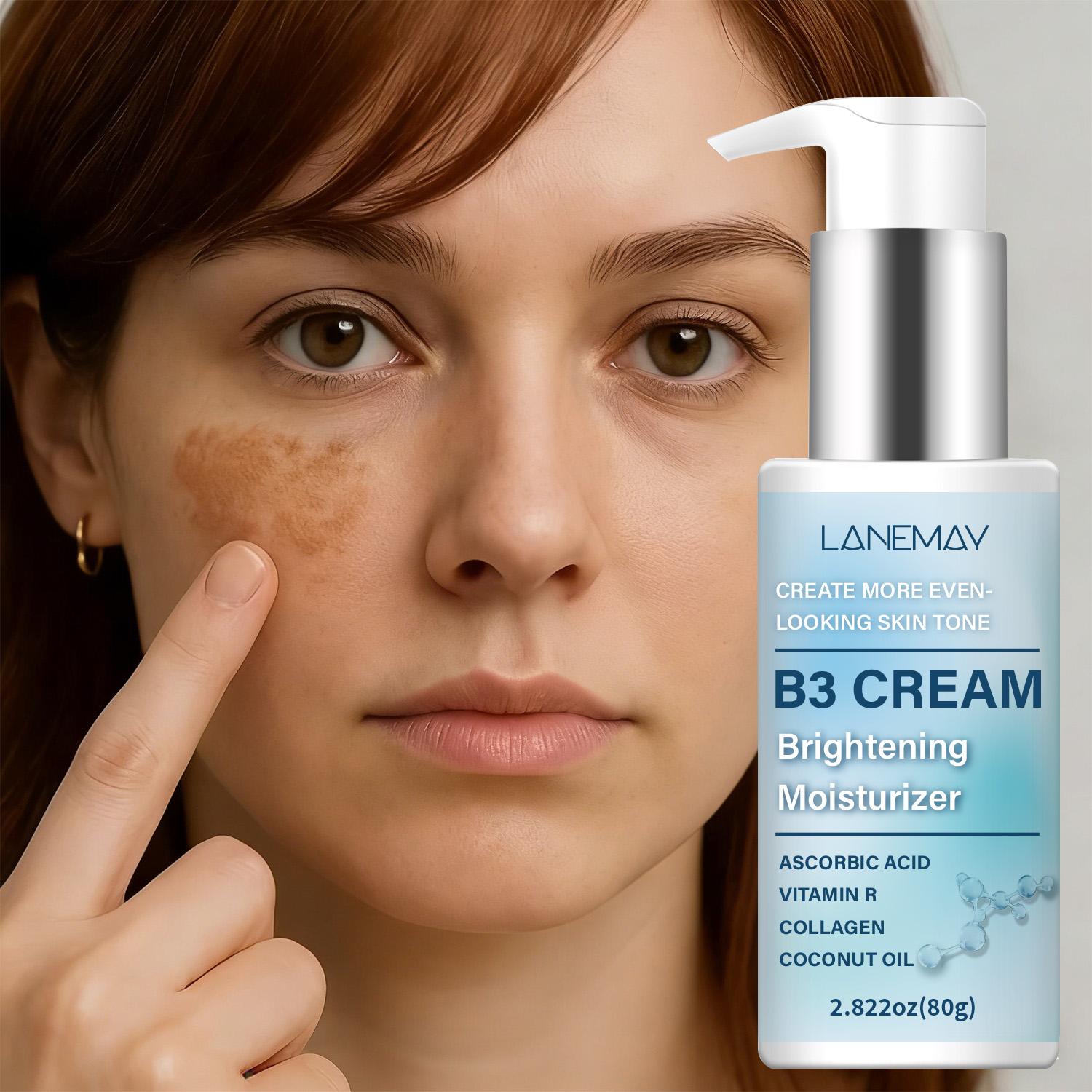 B3 CREAM-Nourishing & Moisturizing-The Skin Looks Radiant-Quick Absorption & Non Greasy-Suitable For All Skin Types, 80ml
B3 CREAM-Nourishing & Moisturizing-The Skin Looks Radiant-Quick Absorption & Non Greasy-Suitable For All Skin Types, 80ml