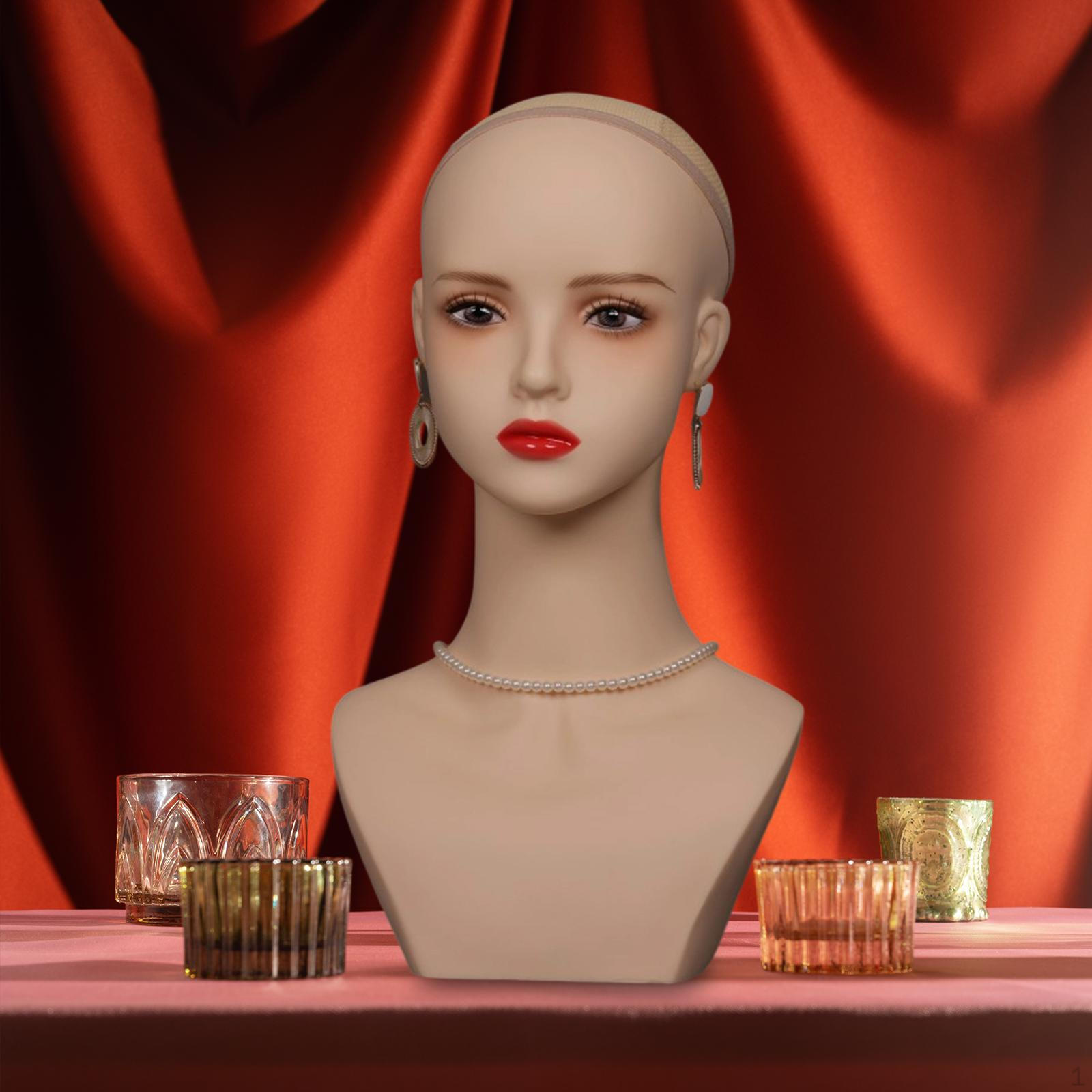 Female Mannequin Head with Makeup Upper Body Realistic Stable Ears Holder PVC Bust for
Female Mannequin Head with Makeup Upper Body Realistic Stable Ears Holder PVC Bust for