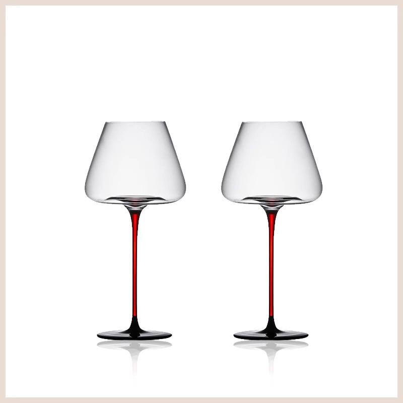 700ml Large Capacity Burgundy Red Wine Glass Black Bow Tie Red Rod Crystal High-End Goblet for Fine Dining And Special Occasions
700ml Large Capacity Burgundy Red Wine Glass Black Bow Tie Red Rod Crystal High-End Goblet for Fine Dining And Special Occasions