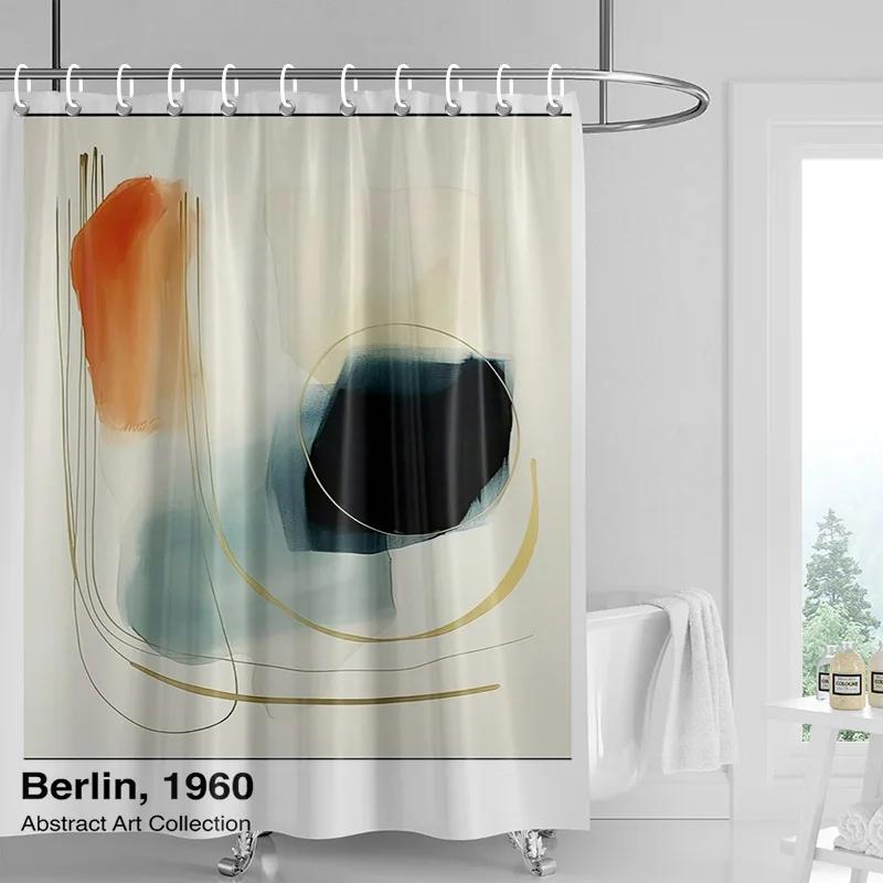 Abstract Art Illustration Bathroom Shower Curtain Waterproof Fabric Modern Nordic Bathroom Curtain Shower Curtain 180X200Cm W60H190(CM)-1 Pcs
Abstract Art Illustration Bathroom Shower Curtain Waterproof Fabric Modern Nordic Bathroom Curtain Shower Curtain 180X200Cm W60H190(CM)-1 Pcs