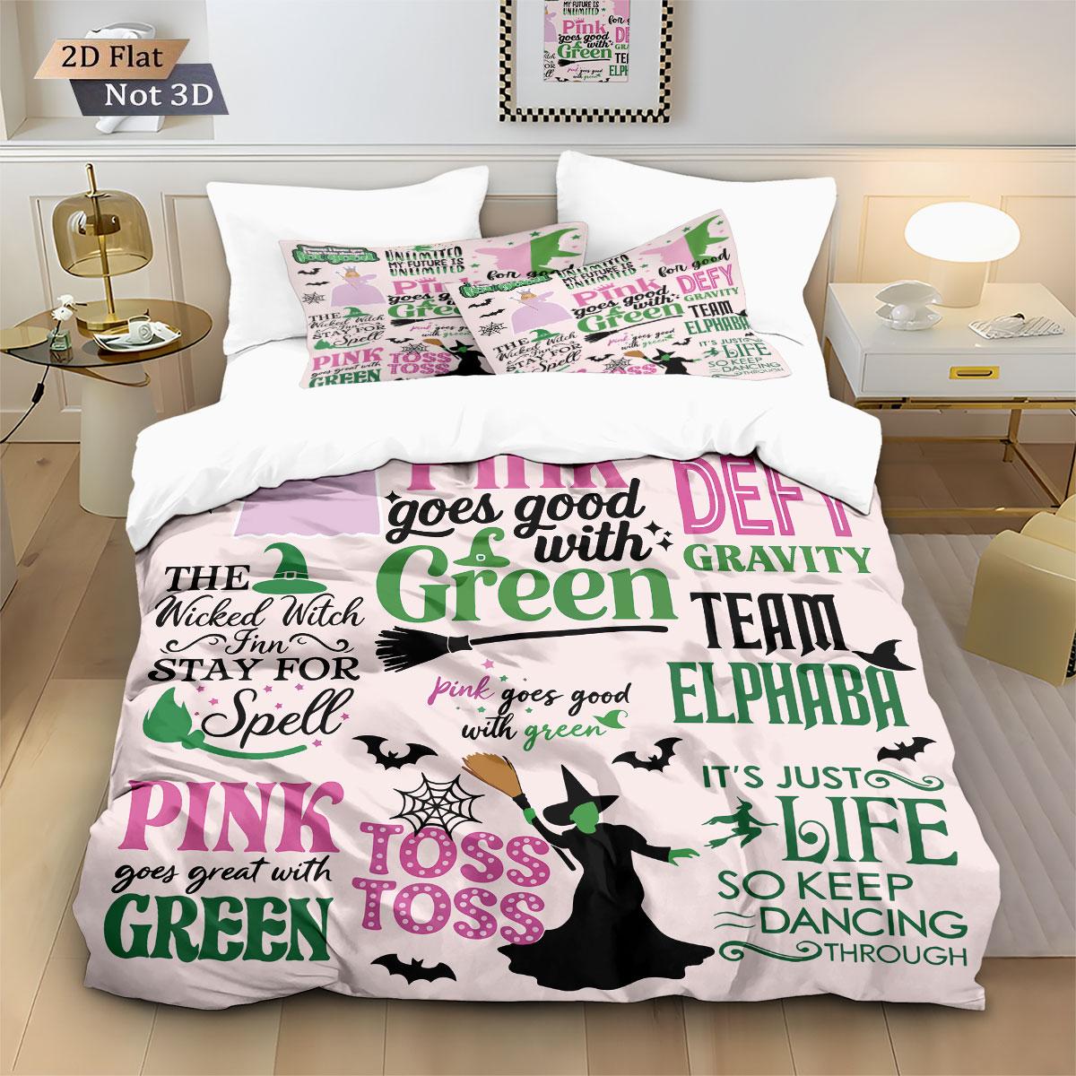 3pcs Magic Wicked Witch Printed Chipless Quilt Set Multi Size Bedding Decoration Comfortable And Warm Machine Washable 135x200cm-EU-Single&set
3pcs Magic Wicked Witch Printed Chipless Quilt Set Multi Size Bedding Decoration Comfortable And Warm Machine Washable 135x200cm-EU-Single&set