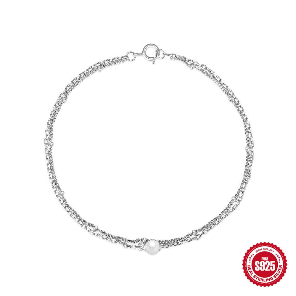 Стильный и простой стиль S925 стерлинговое серебро темперамент жемчуг двухслойный браслет женский для ношения в несколько рядов беспроблемное сочетание 925 Silver белого золота
Стильный и простой стиль S925 стерлинговое серебро темперамент жемчуг двухслойный браслет женский для ношения в несколько рядов беспроблемное сочетание 925 Silver белого золота