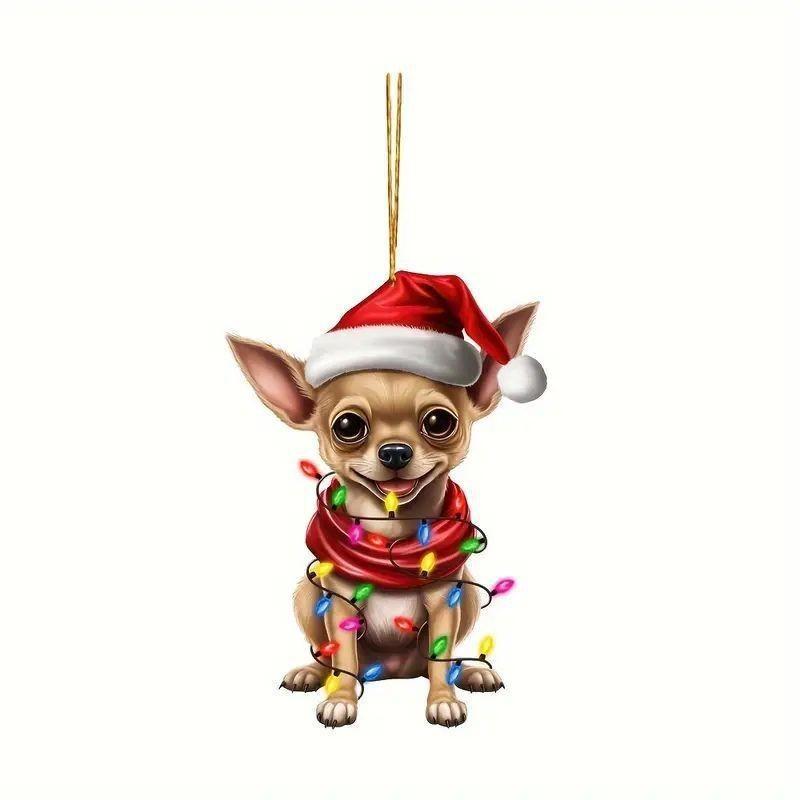 Dog Cute Cartoon Acrylic Christmas Car Pendant For Merry Holiday Car Interior 1
Dog Cute Cartoon Acrylic Christmas Car Pendant For Merry Holiday Car Interior 1