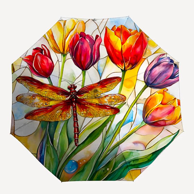 1pc Tulips Dragonfly Automatic Open/close Umbrella, 8-Rib sturdy structure, Portable Travel Umbrella, Parties, Everyday Usel026
1pc Tulips Dragonfly Automatic Open/close Umbrella, 8-Rib sturdy structure, Portable Travel Umbrella, Parties, Everyday Usel026