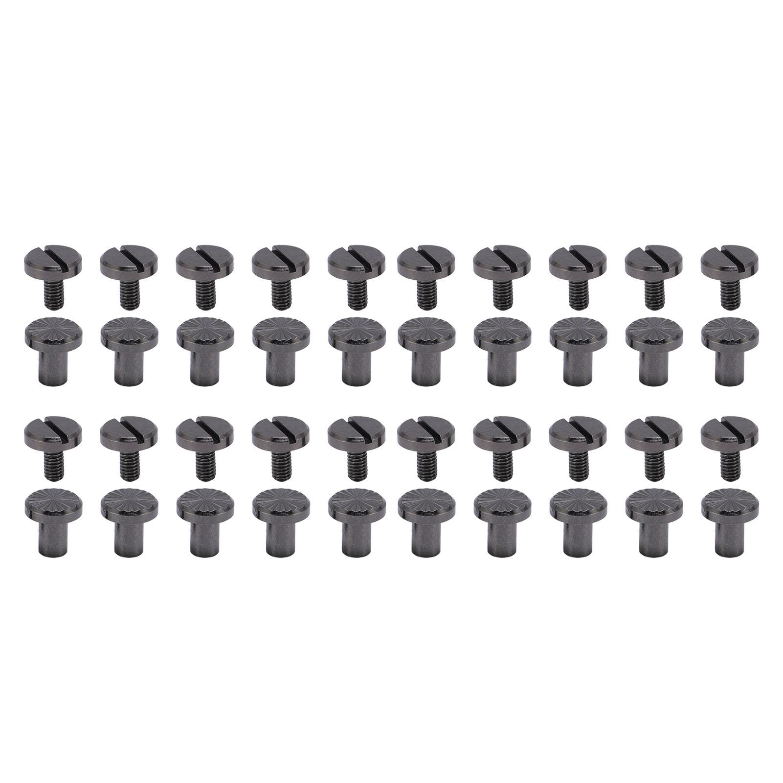 20 Set Rivet Zinc Alloy Back Slot Screw Stud Set for Belts Bags Shoes Clothing Leathercraft
20 Set Rivet Zinc Alloy Back Slot Screw Stud Set for Belts Bags Shoes Clothing Leathercraft