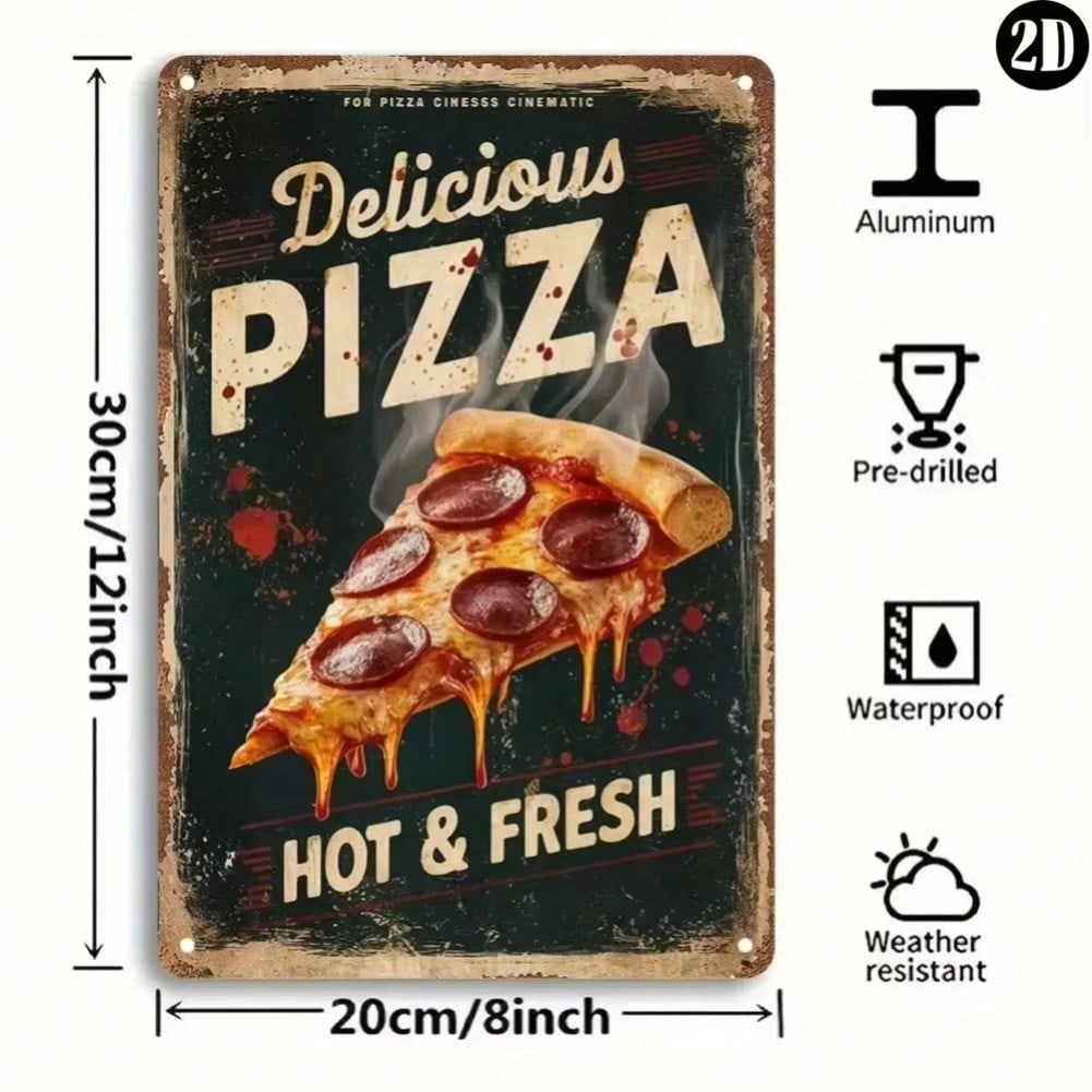 1pc Vintage Metal Sign Pizza Advertisement Wall Art Scratch Resistant Surface Captivating Design 20x30 різнокольоровий
1pc Vintage Metal Sign Pizza Advertisement Wall Art Scratch Resistant Surface Captivating Design 20x30 різнокольоровий
