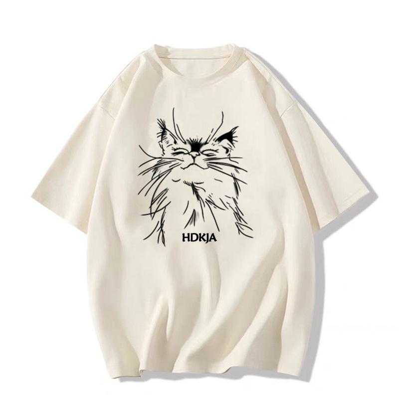 Женская футболка в стиле колледжа, свободного кроя, белая, с коротким рукавом и графикой кошки, тренд лета 2025 4XL - Premium Quality абрикосовый
Женская футболка в стиле колледжа, свободного кроя, белая, с коротким рукавом и графикой кошки, тренд лета 2025 4XL - Premium Quality абрикосовый