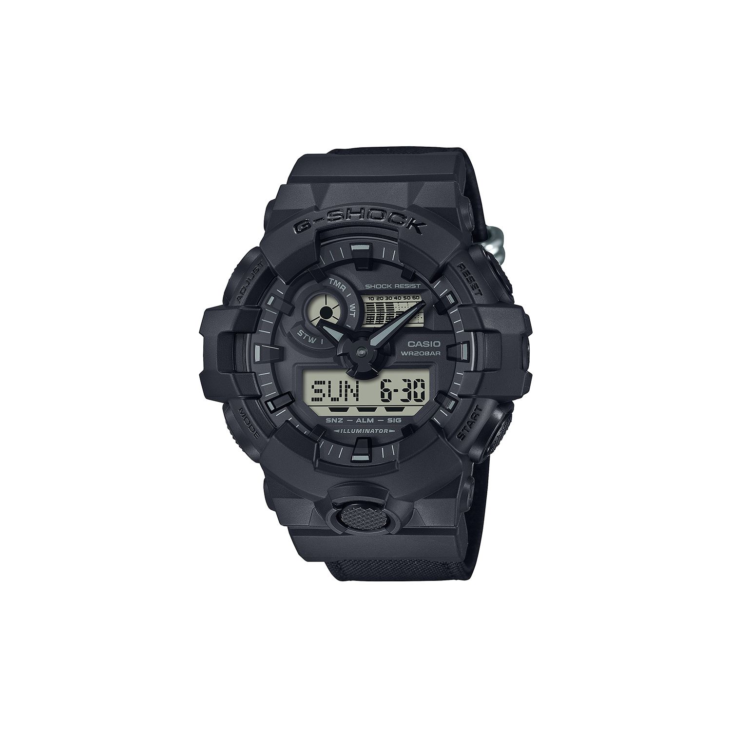 Casio 200 Meter Water Resistant Quartz Movement Nylon Strap Watch Men Watches Black GA-700BCE-1APR Regular Watch Box,GA-700BCE-1A Black
Casio 200 Meter Water Resistant Quartz Movement Nylon Strap Watch Men Watches Black GA-700BCE-1APR Regular Watch Box,GA-700BCE-1A Black