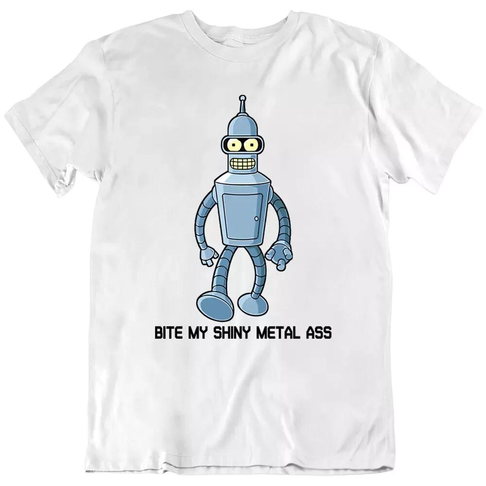 Robot Futurama Cartoon, Bite My Shiny Metal Bender, TV Show T Shirt Tee Gift New 2XL
Robot Futurama Cartoon, Bite My Shiny Metal Bender, TV Show T Shirt Tee Gift New 2XL