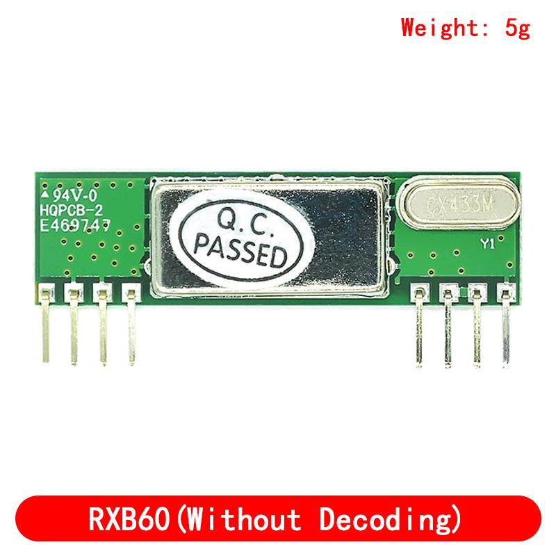 RXB60 RXB6 433Mhz Superheterodyne Wireless Receiving Module/Without Decoding Module
RXB60 RXB6 433Mhz Superheterodyne Wireless Receiving Module/Without Decoding Module