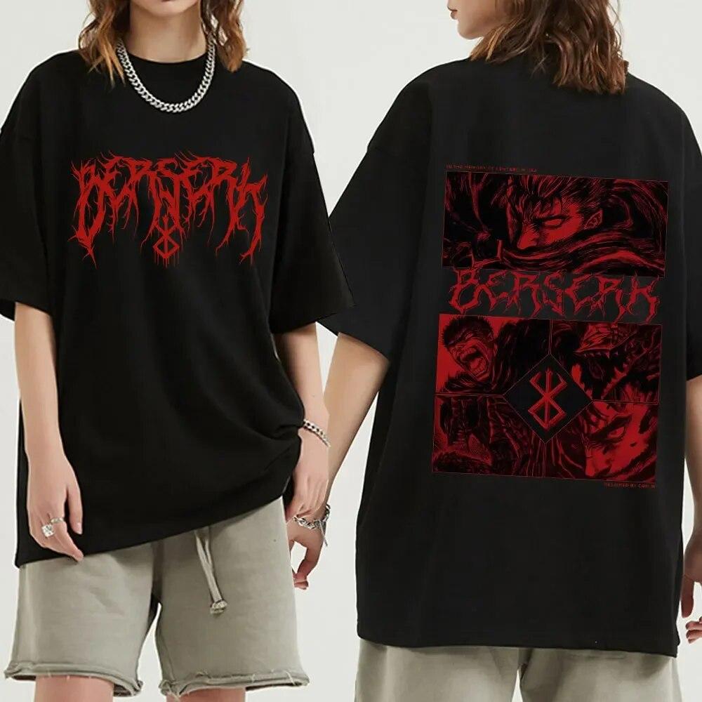 Футболка с рисунком Berserk Guts, модная японская аниме, свободная хлопковая повседневная уличная одежда, унисекс и wo, одежда унисекс, футболки унисекс, топы
Футболка с рисунком Berserk Guts, модная японская аниме, свободная хлопковая повседневная уличная одежда, унисекс и wo, одежда унисекс, футболки унисекс, топы