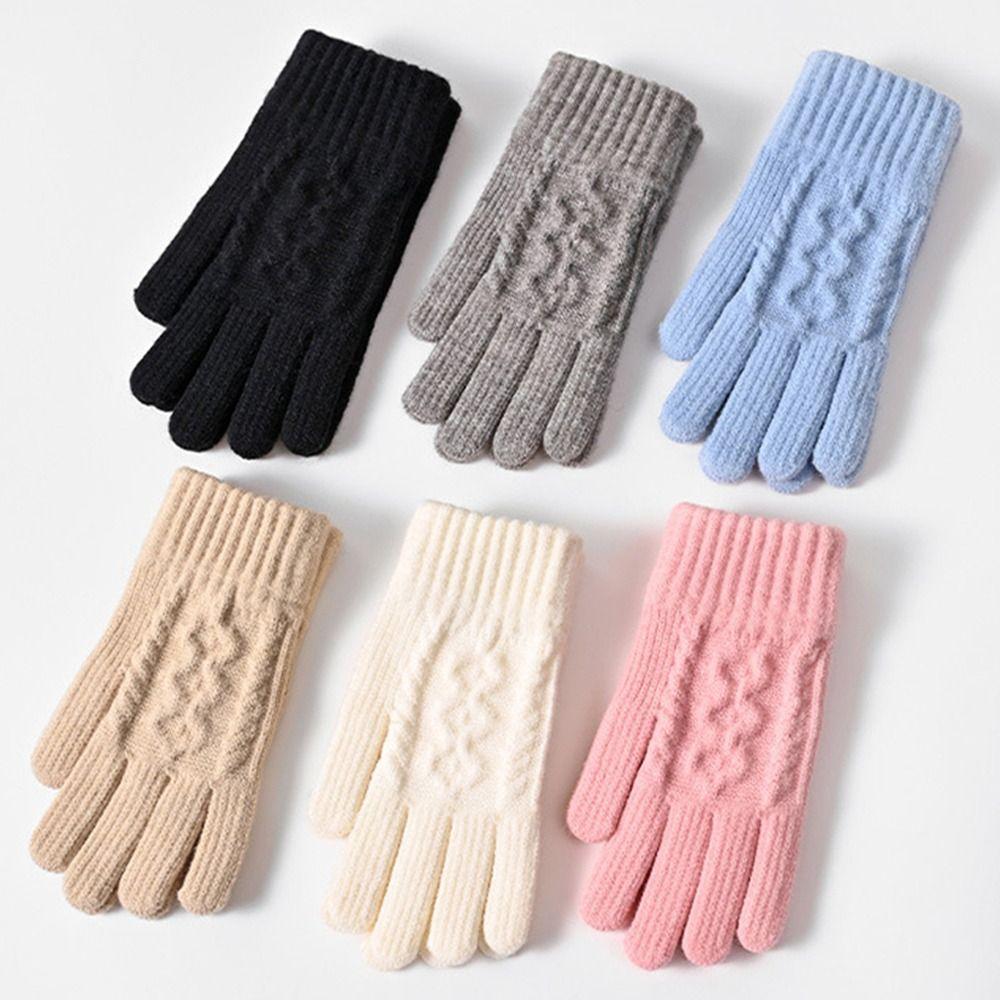 Touch Screen Knitted Mittens Thicken All Finger Gloves Daily Warm Gloves for Women Girls синій
Touch Screen Knitted Mittens Thicken All Finger Gloves Daily Warm Gloves for Women Girls синій