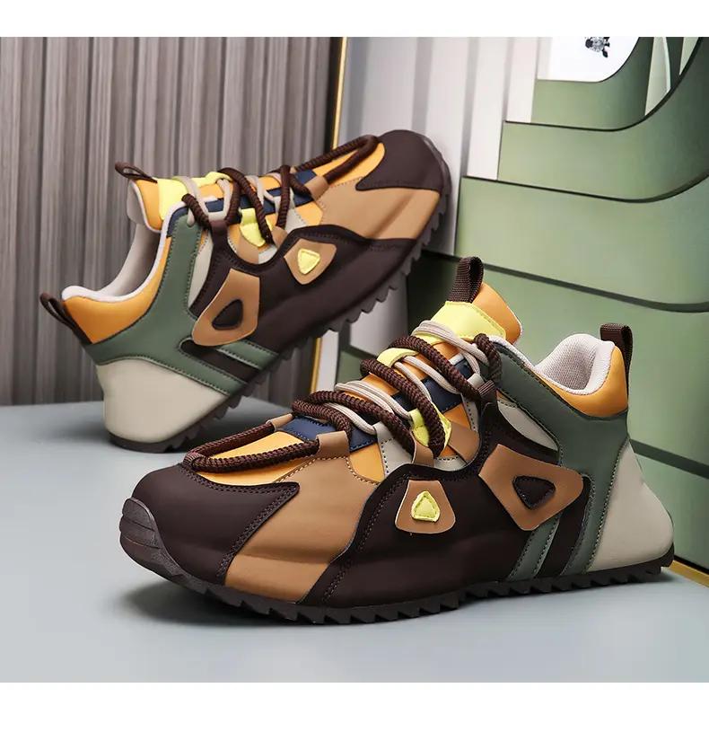 Модные дизайнерские повседневные кроссовки для мужчин, подходящие по цвету, роскошные трендовые кроссовки в стиле пэчворк, удобные кроссовки для занятий спортом на открытом воздухе, со шнуровкой, для студентов 44
Модные дизайнерские повседневные кроссовки для мужчин, подходящие по цвету, роскошные трендовые кроссовки в стиле пэчворк, удобные кроссовки для занятий спортом на открытом воздухе, со шнуровкой, для студентов 44