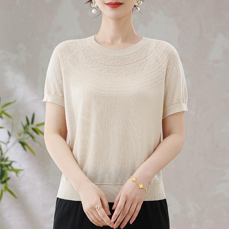 Petite Moms 2026 Summer Ice Silk Short-Sleeve Top - Lightweight and Loose for Middle-Aged and Elderly Women L (Recommended 40-50 kg) бежевий/абрикосовий
Petite Moms 2026 Summer Ice Silk Short-Sleeve Top - Lightweight and Loose for Middle-Aged and Elderly Women L (Recommended 40-50 kg) бежевий/абрикосовий