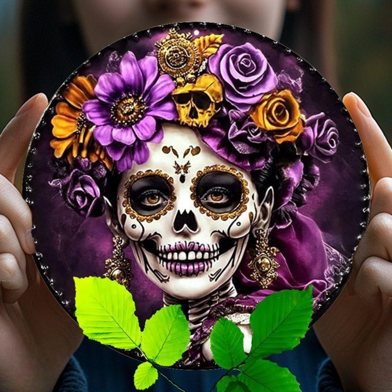 2d Flat 20*20cm, Chic Skull Garland Wooden Wall Art, Wooden Sign for Home, Decorative Wall Poster, for Home, Kitchen, Garden, Bedroom, Bar Decor. 20x20cm
2d Flat 20*20cm, Chic Skull Garland Wooden Wall Art, Wooden Sign for Home, Decorative Wall Poster, for Home, Kitchen, Garden, Bedroom, Bar Decor. 20x20cm