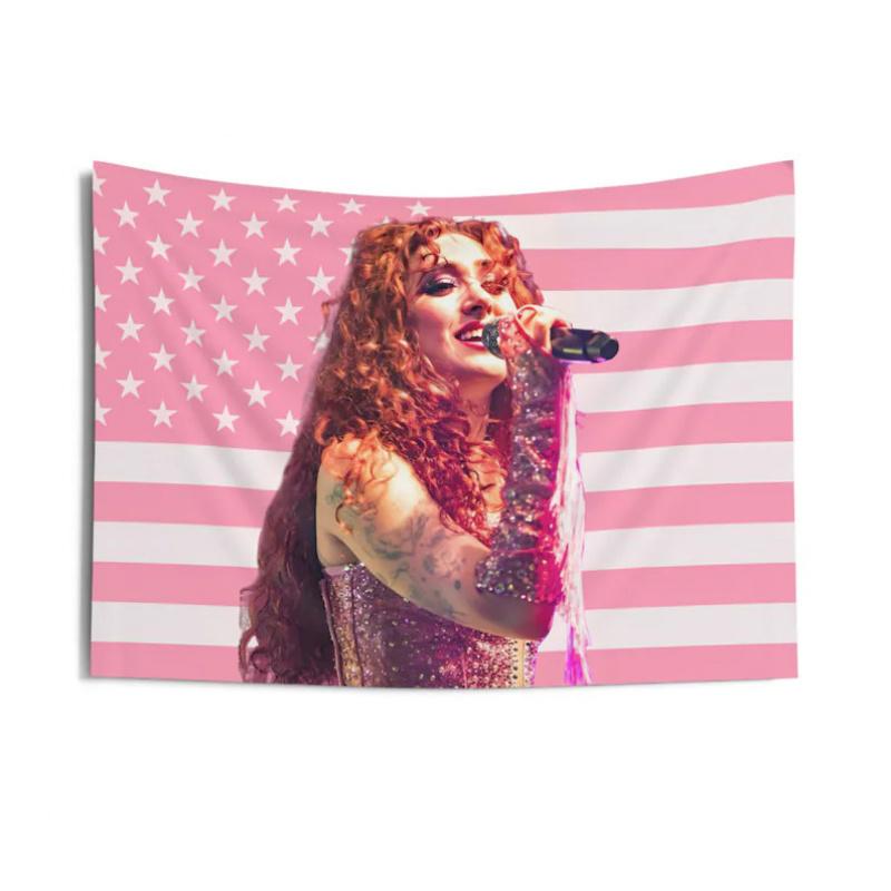 Chappell Roan Tapestry Wall Hanging Music Concert Banner Flag Aesthetic Room Decor for Bedroom Dorm Home 74x94cm(29x37in)
Chappell Roan Tapestry Wall Hanging Music Concert Banner Flag Aesthetic Room Decor for Bedroom Dorm Home 74x94cm(29x37in)