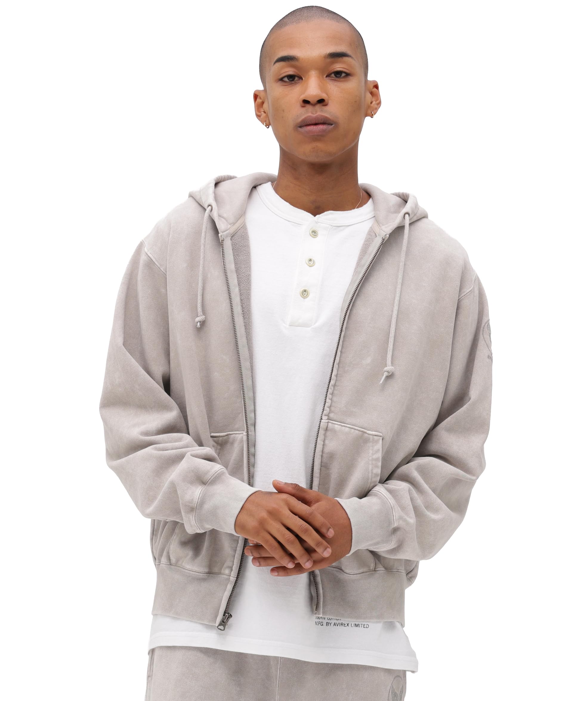 AVIREX ACID WASH ZIP UP HOODIE Men s M 023 Light Gray 783-6131001
AVIREX ACID WASH ZIP UP HOODIE Men s M 023 Light Gray 783-6131001