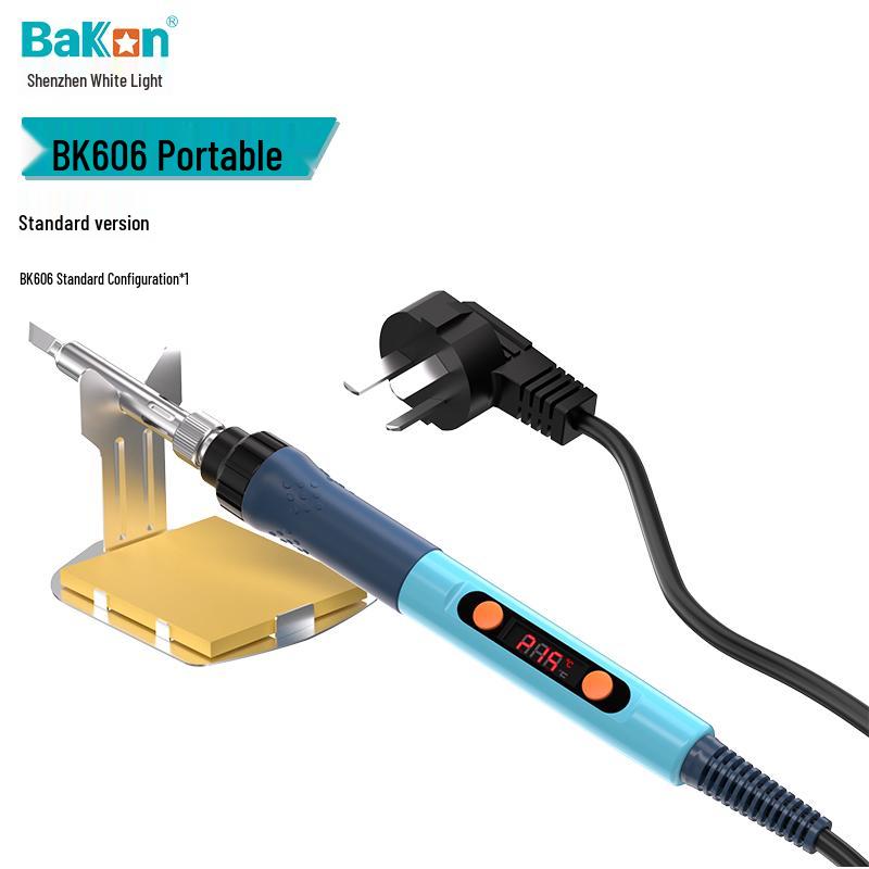 Portable 90W High-Power White Light Electric Soldering Iron BK606 for Household Electronic Repair.
Portable 90W High-Power White Light Electric Soldering Iron BK606 for Household Electronic Repair.
