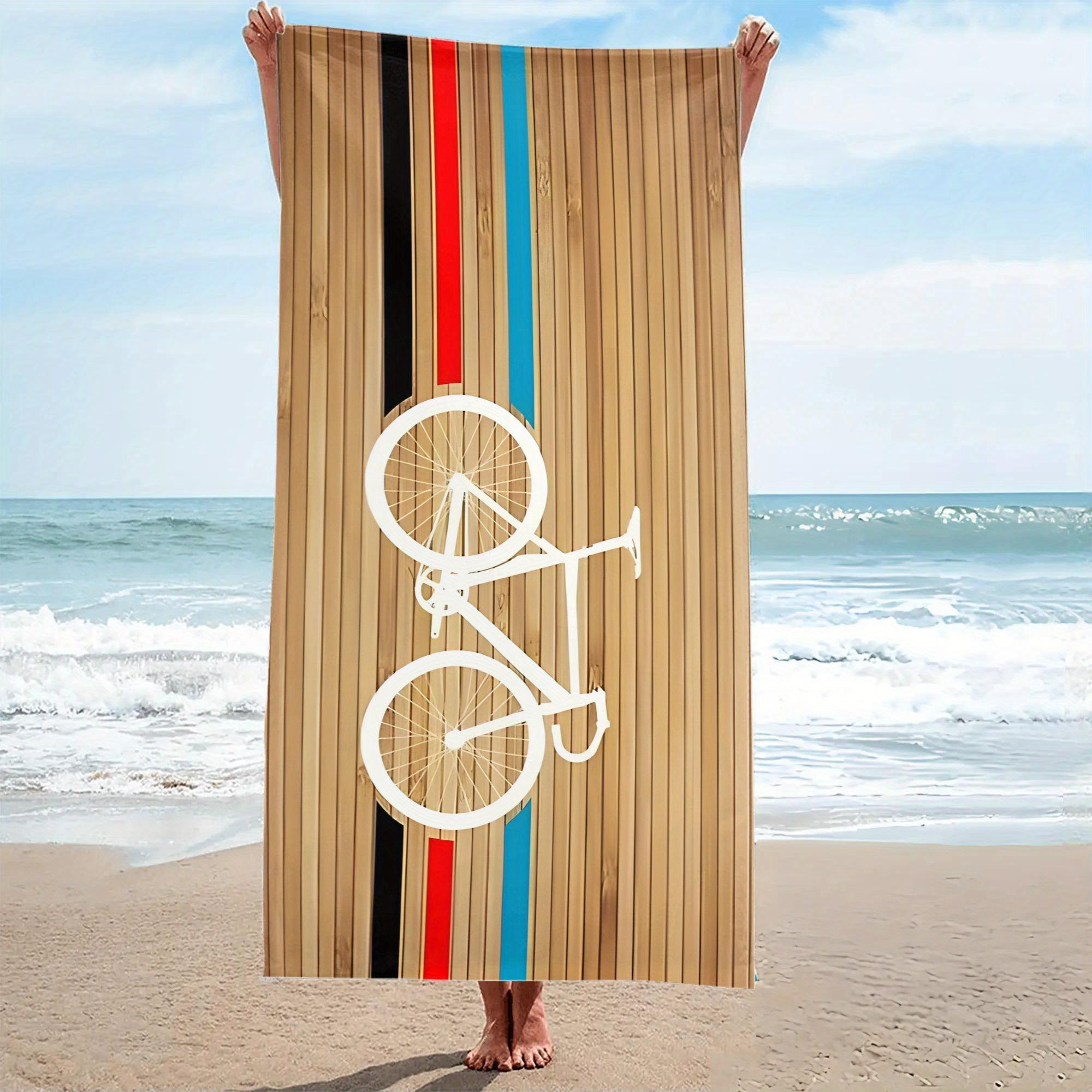 Wooden Bicycle Beach Towel, Soft Microfiber Quick Dry Oversized Bath Towel, Retro Summer Pool Blanket 1pcs W40*H60(CM)
Wooden Bicycle Beach Towel, Soft Microfiber Quick Dry Oversized Bath Towel, Retro Summer Pool Blanket 1pcs W40*H60(CM)
