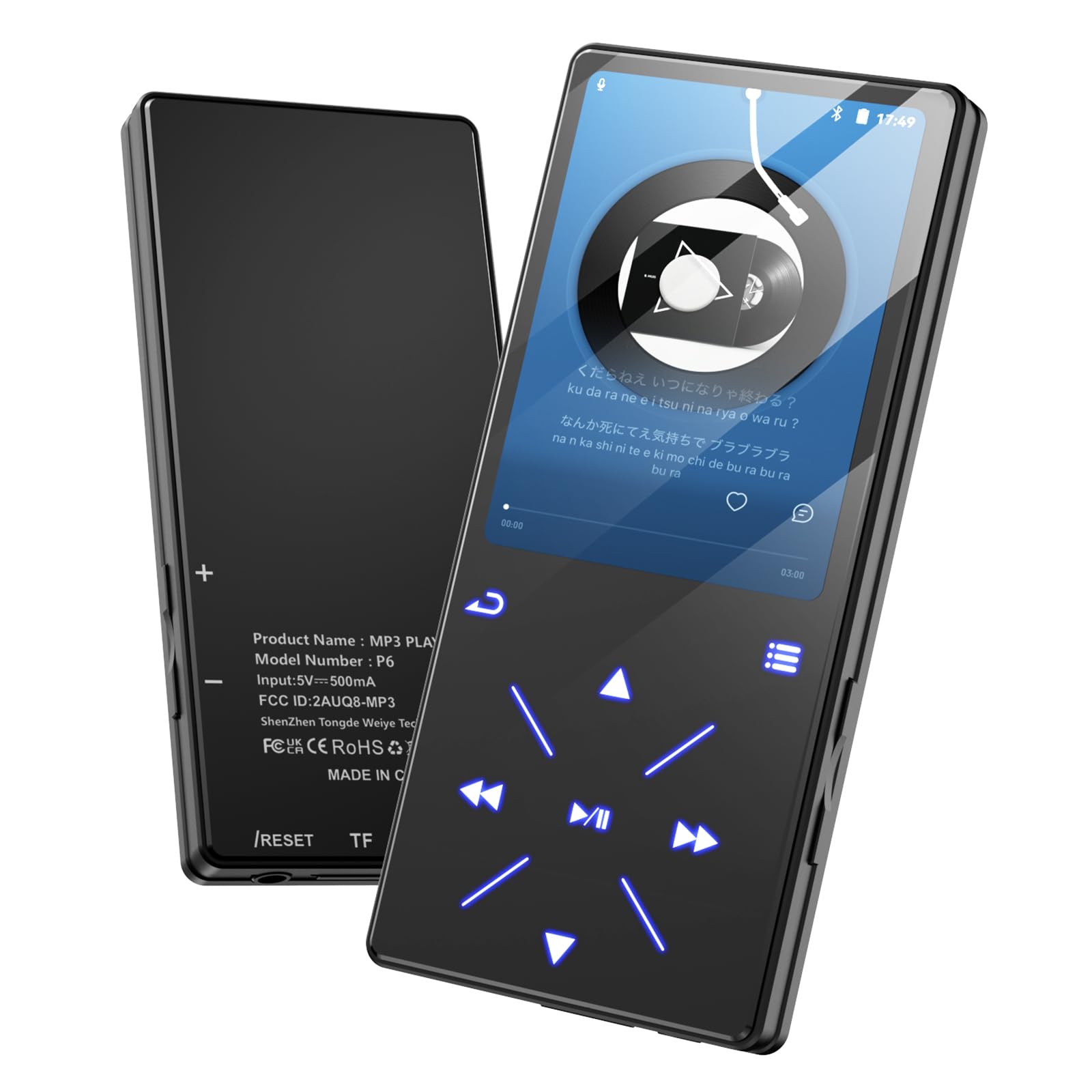 MP3 Player 64GB Music Player MP3 Touch Screen HIFI Sound Quality Speaker SD Card Compatible 128GB Expandable Player Easy to Operate Function Suitable
MP3 Player 64GB Music Player MP3 Touch Screen HIFI Sound Quality Speaker SD Card Compatible 128GB Expandable Player Easy to Operate Function Suitable