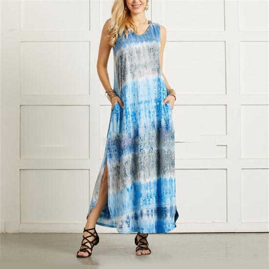 Женское платье без рукавов с v-образным вырезом и карманами по бокам, свободный крой, жилет в полоску с принтом и принтом, макси-платье
Женское платье без рукавов с v-образным вырезом и карманами по бокам, свободный крой, жилет в полоску с принтом и принтом, макси-платье