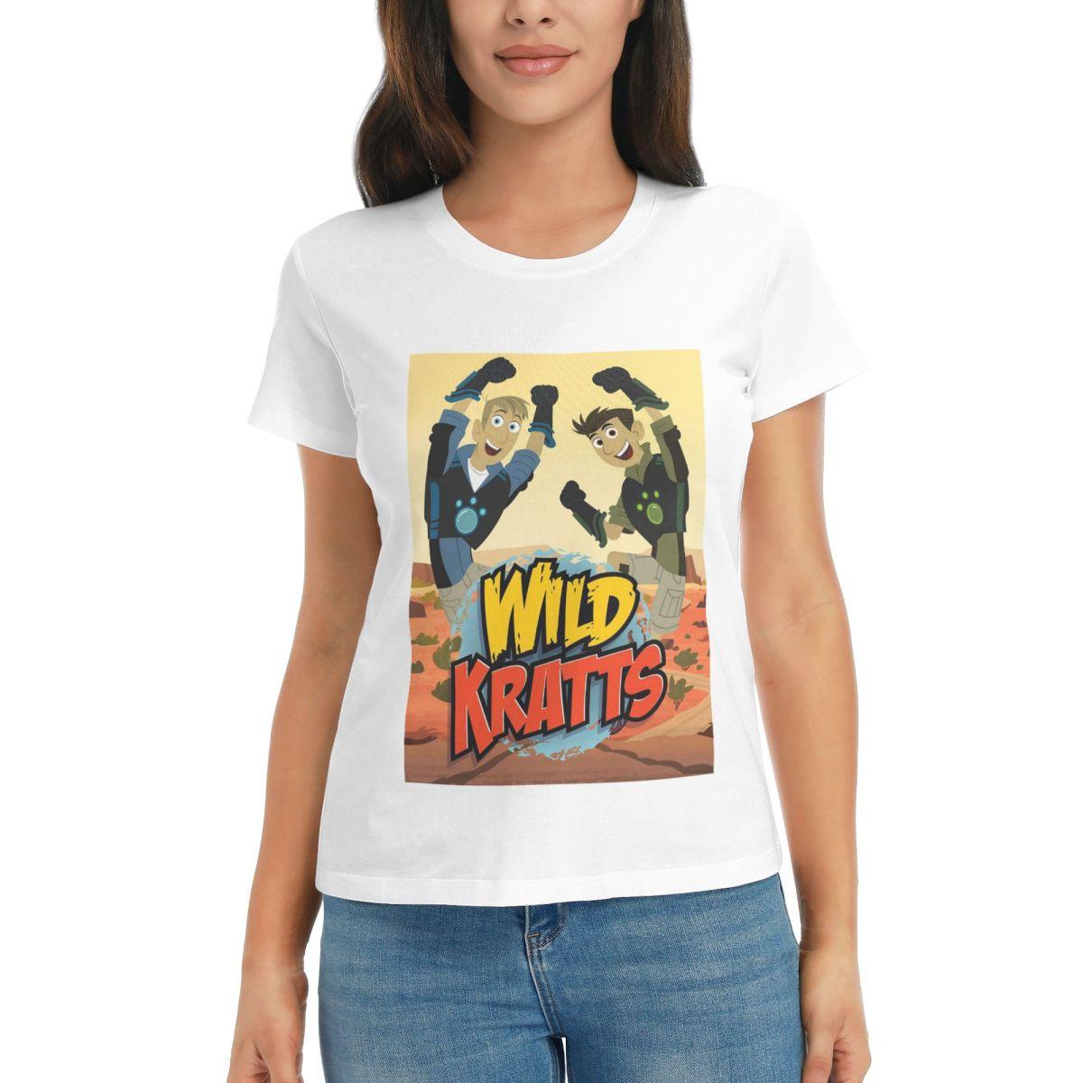 Women TShirt Pattern Logo Wild Kratts Summer Short Sleeve Tees Round Neck Cotton T Shirts Clothes Tops Streetwear S
Women TShirt Pattern Logo Wild Kratts Summer Short Sleeve Tees Round Neck Cotton T Shirts Clothes Tops Streetwear S
