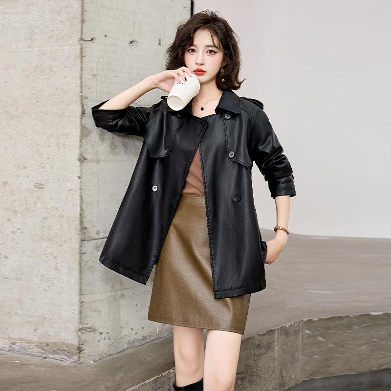 2024 Autumn Fashion Retro PU Leather Petite Mid-Length Women s Jacket Coat M (45-52.5 kg) хаки
2024 Autumn Fashion Retro PU Leather Petite Mid-Length Women s Jacket Coat M (45-52.5 kg) хаки