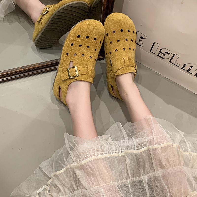 Retro thick-bottomed bag head cool slippers for women s outer wear 2025 summer new fashion design hollow versatile cool slippers 40 жовтий
Retro thick-bottomed bag head cool slippers for women s outer wear 2025 summer new fashion design hollow versatile cool slippers 40 жовтий