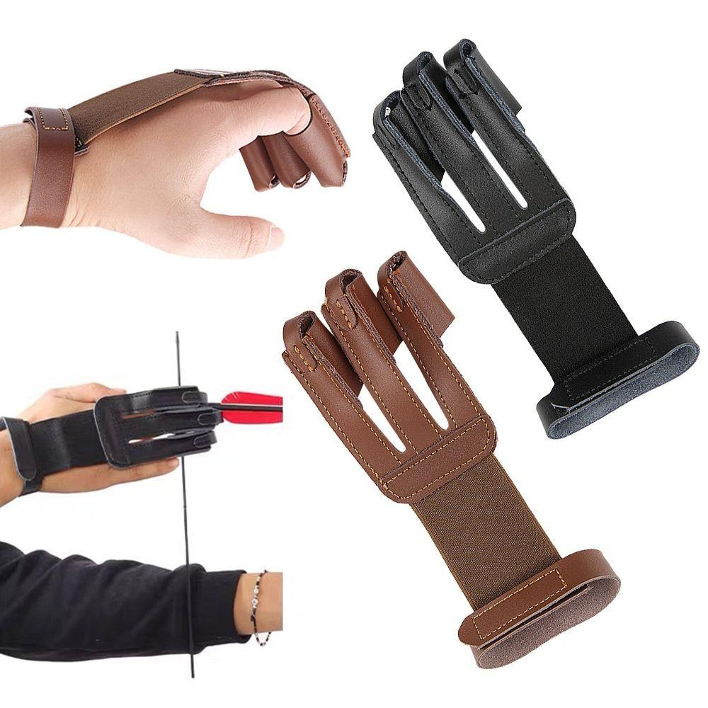 Wear-resistance Archery Finger Glove Leather Archery Protective Glove Archery Finger Guard чорний
Wear-resistance Archery Finger Glove Leather Archery Protective Glove Archery Finger Guard чорний