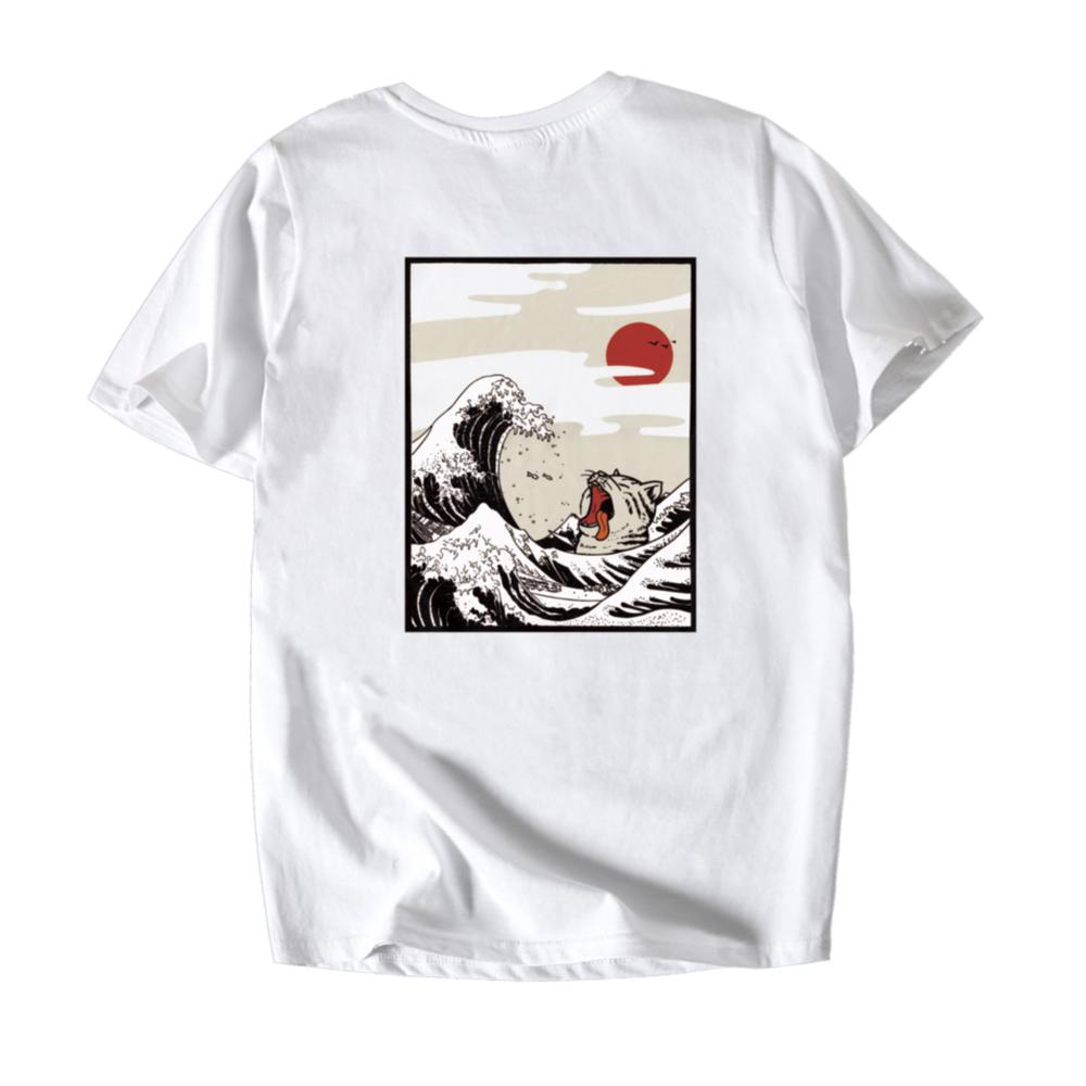 Japanese Ukiyo Cat Wave Printed Streetwear TShirt Cotton Summer Mens Hip Hop Casual Tops Tees Male Tshirt Men Clothing S
Japanese Ukiyo Cat Wave Printed Streetwear TShirt Cotton Summer Mens Hip Hop Casual Tops Tees Male Tshirt Men Clothing S