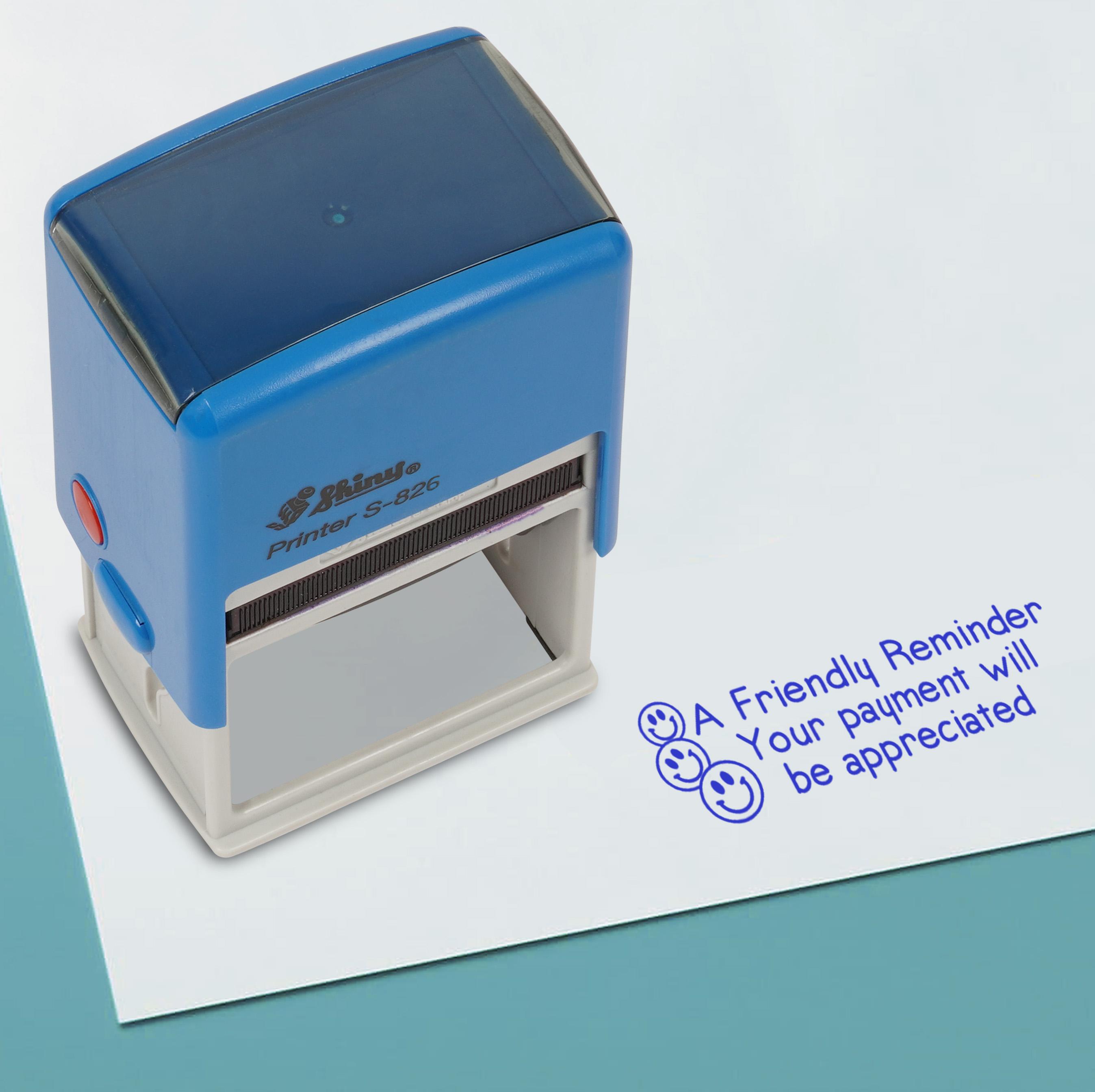 Printtoo Вашу оплату буде оцінено Самонабірний гумовий штамп Попередньо заправлений Офісний штамп, Домашній офіс Ділове канцелярське приладдя, 41 x 24 мм, Blue - 41 x 24 mm синій
Printtoo Вашу оплату буде оцінено Самонабірний гумовий штамп Попередньо заправлений Офісний штамп, Домашній офіс Ділове канцелярське приладдя, 41 x 24 мм, Blue - 41 x 24 mm синій