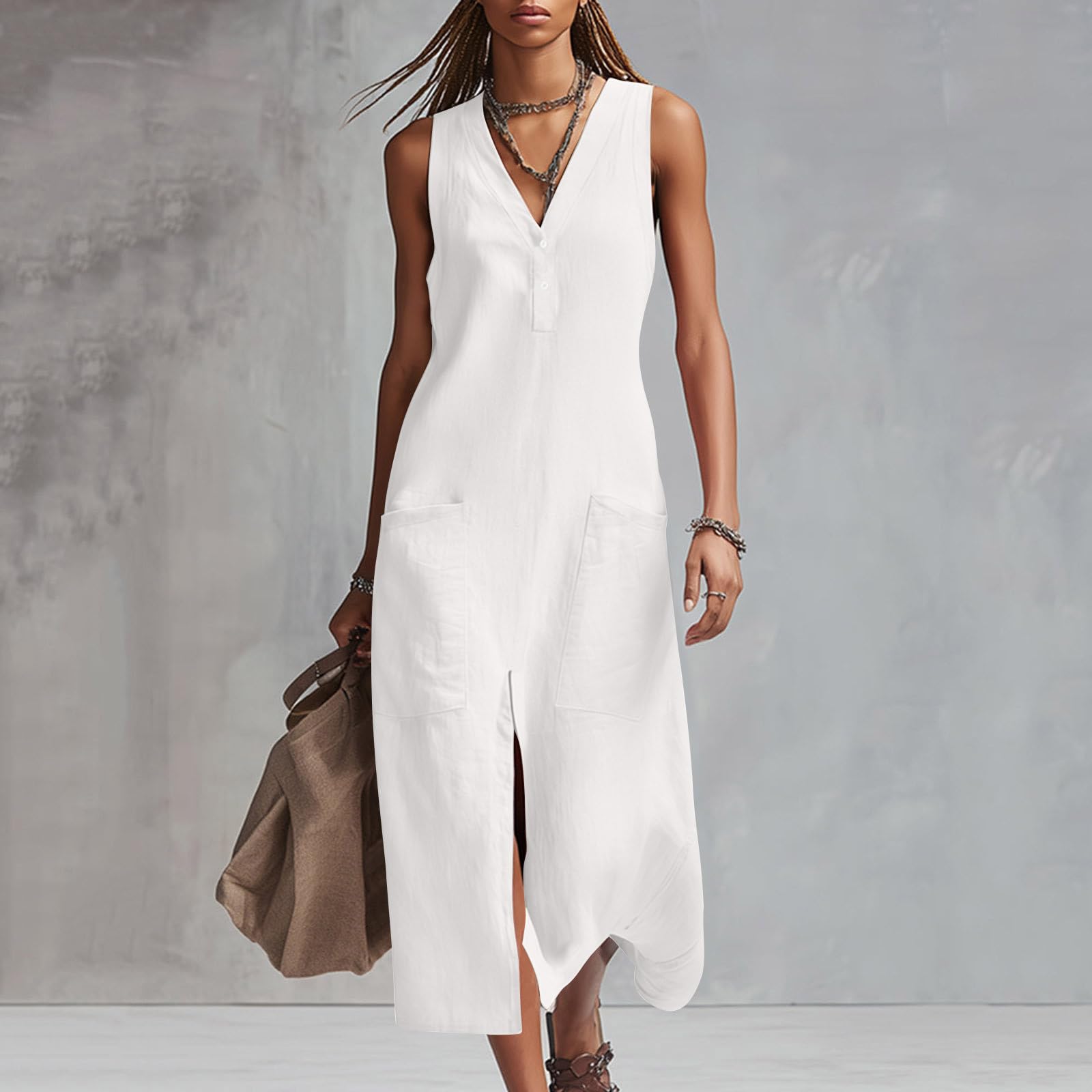 Women s Fashionable Casual -color Dress XL білий
Women s Fashionable Casual -color Dress XL білий