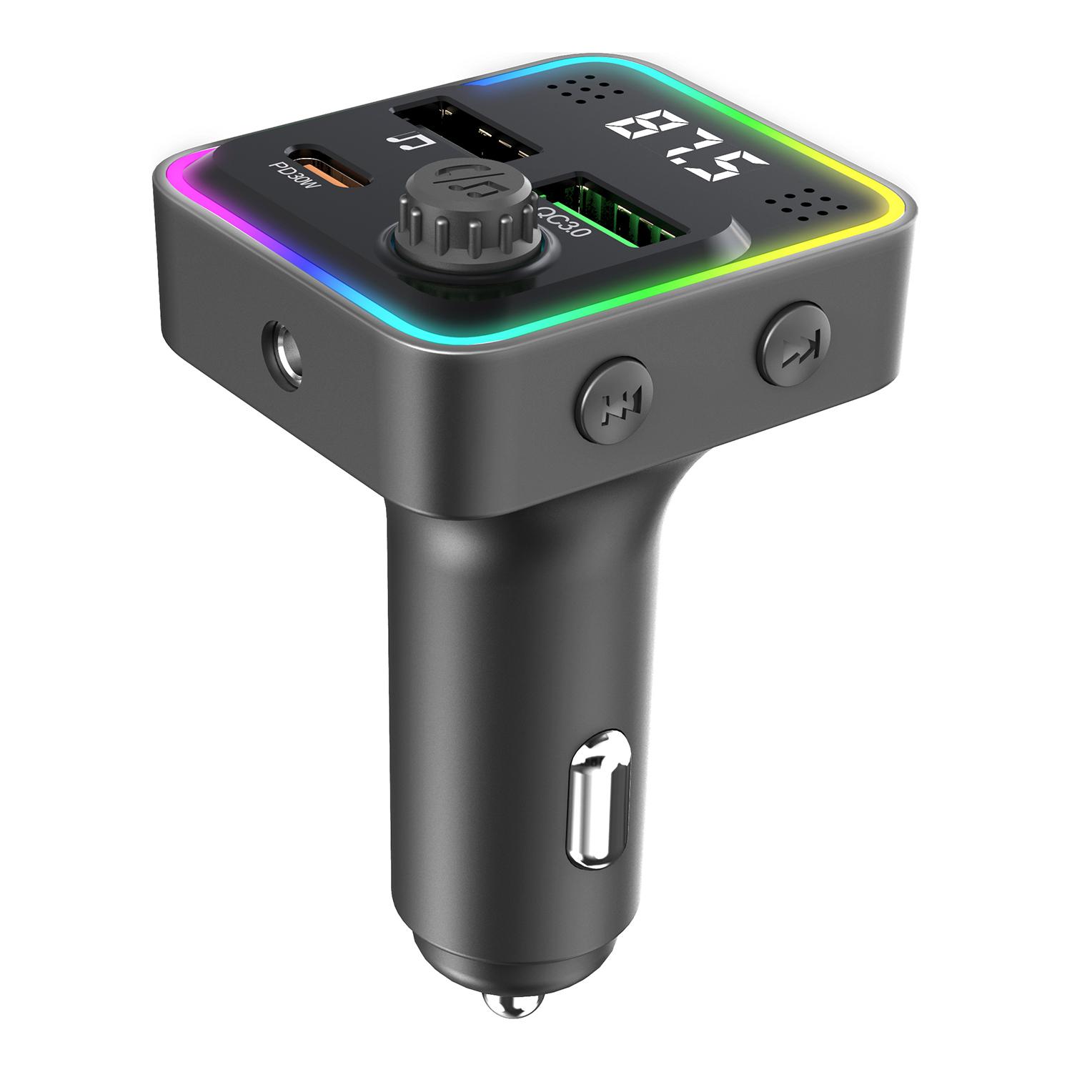 C71 Bluetooth-compatible Car Charger 3-in-1 PD 30W Cigarette Lighter Charger Adapter with FM Transmitter
C71 Bluetooth-compatible Car Charger 3-in-1 PD 30W Cigarette Lighter Charger Adapter with FM Transmitter