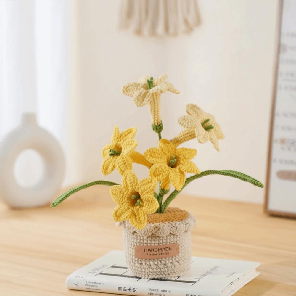 Cyrtanthus Mackenii Knitted Flower Handwoven Fake Flower Artificial Flowers Desktop Decoration жовтий
Cyrtanthus Mackenii Knitted Flower Handwoven Fake Flower Artificial Flowers Desktop Decoration жовтий